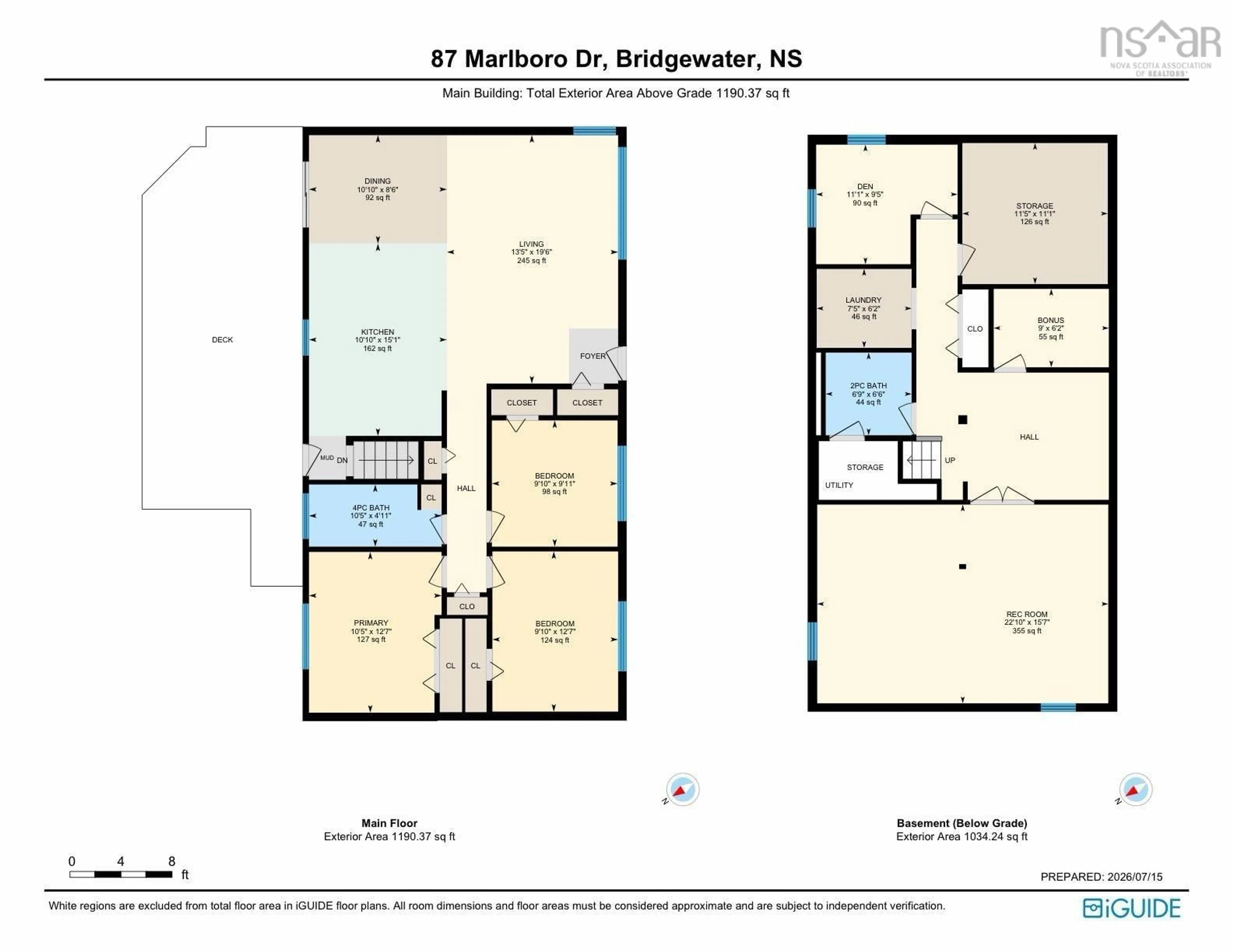 Floor plan for 87 Marlboro Dr, Bridgewater Nova Scotia B4V 2Y1