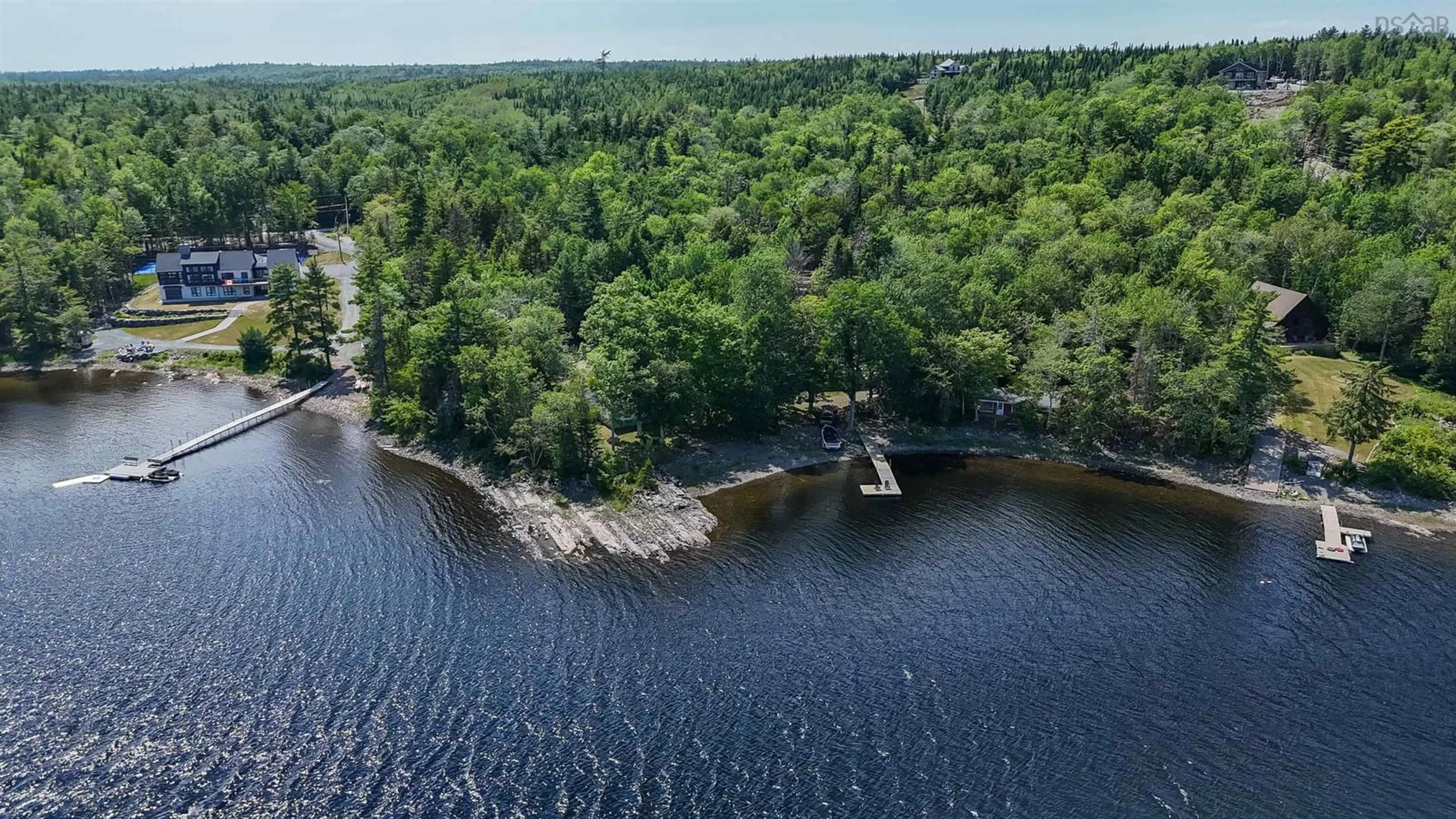 A pic from outside/outdoor area/front of a property/back of a property/a pic from drone, water/lake/river/ocean view for 405 Kings Rd, Wellington Nova Scotia B2T 1A2