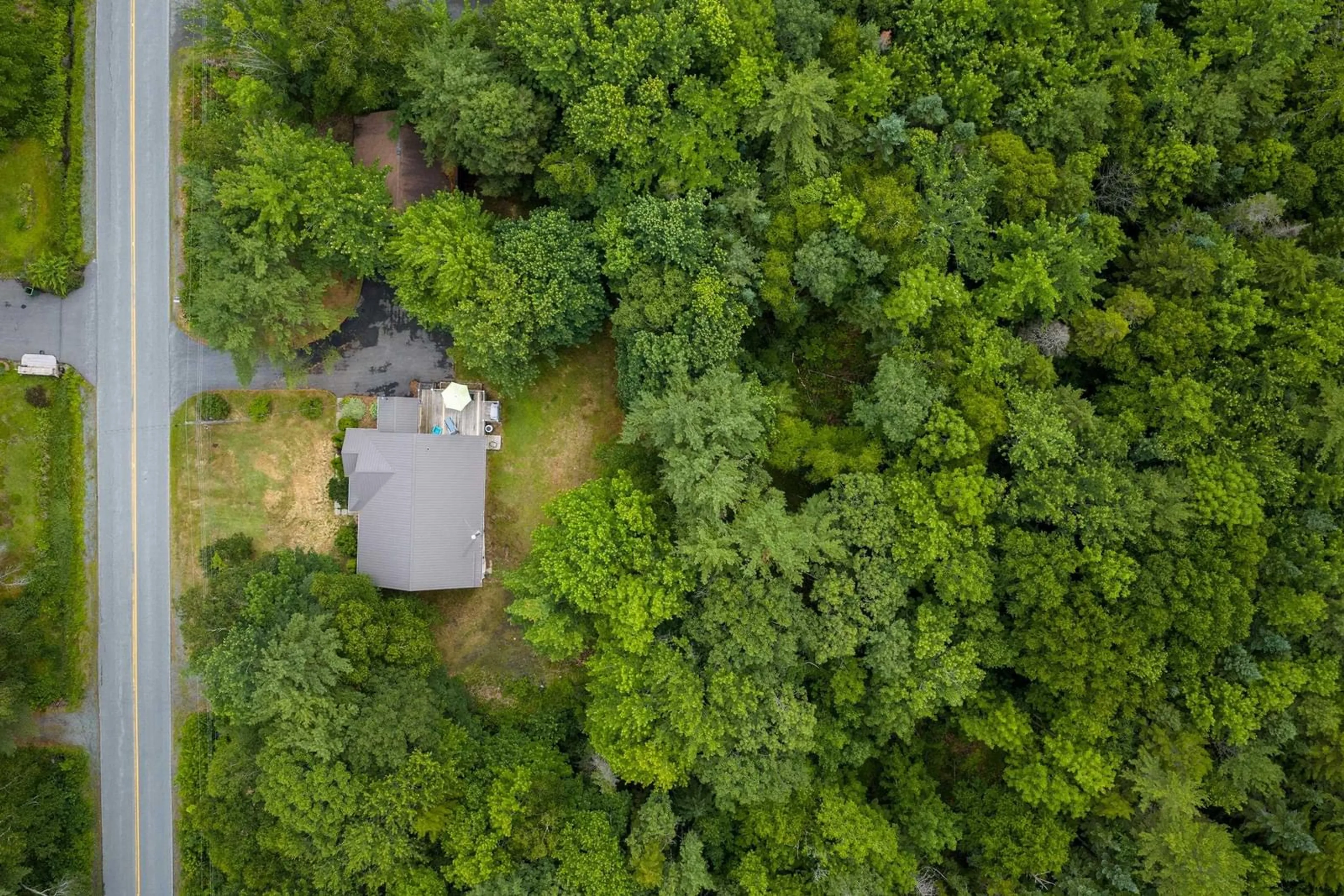 A pic from outside/outdoor area/front of a property/back of a property/a pic from drone, forest/trees view for 104 Bluenose Ave, Pleasantville Nova Scotia B0R 1G0