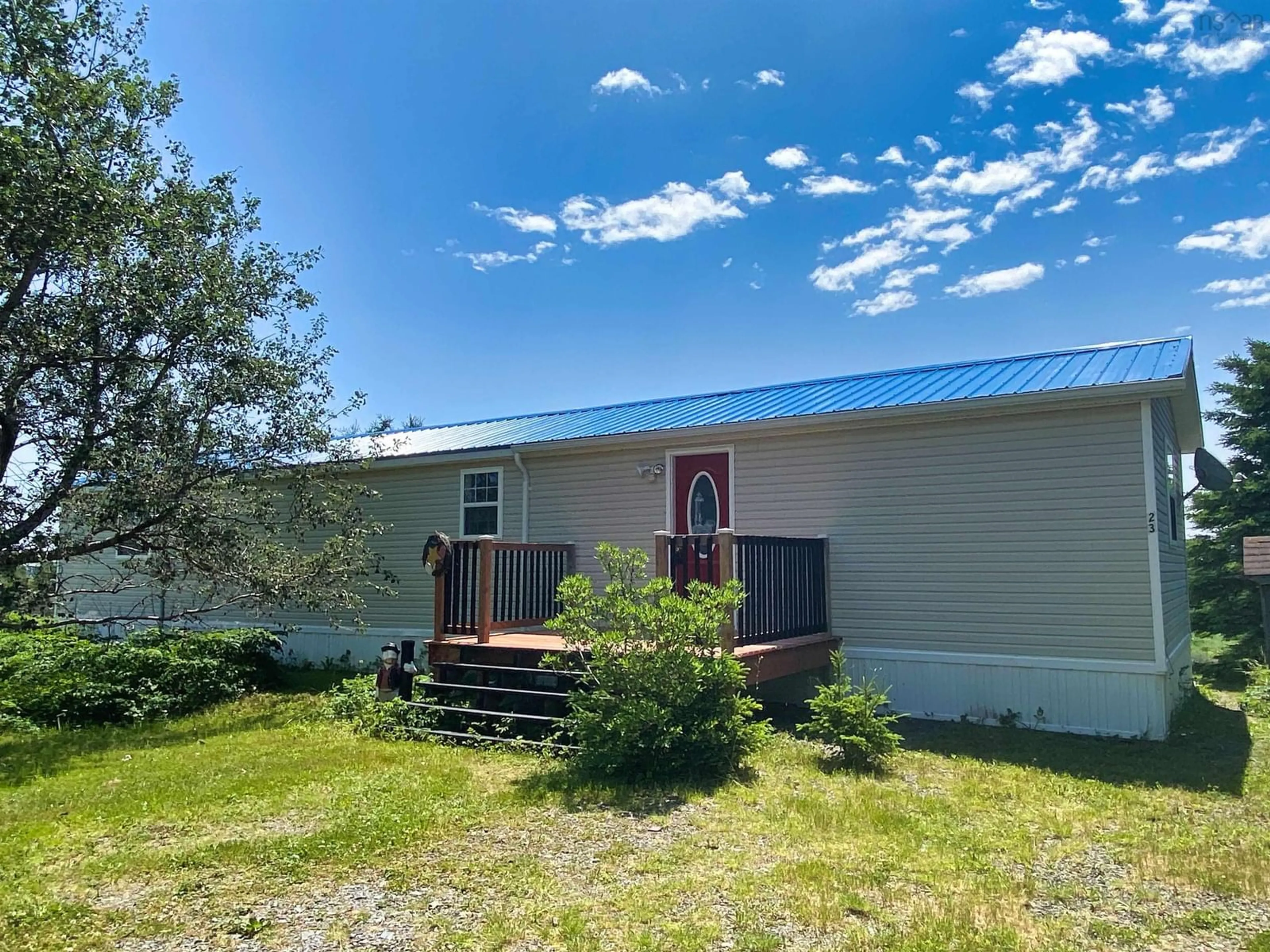 A pic from outside/outdoor area/front of a property/back of a property/a pic from drone, unknown for 23 Evong Rd, L'Ardoise Nova Scotia B0E 3B0