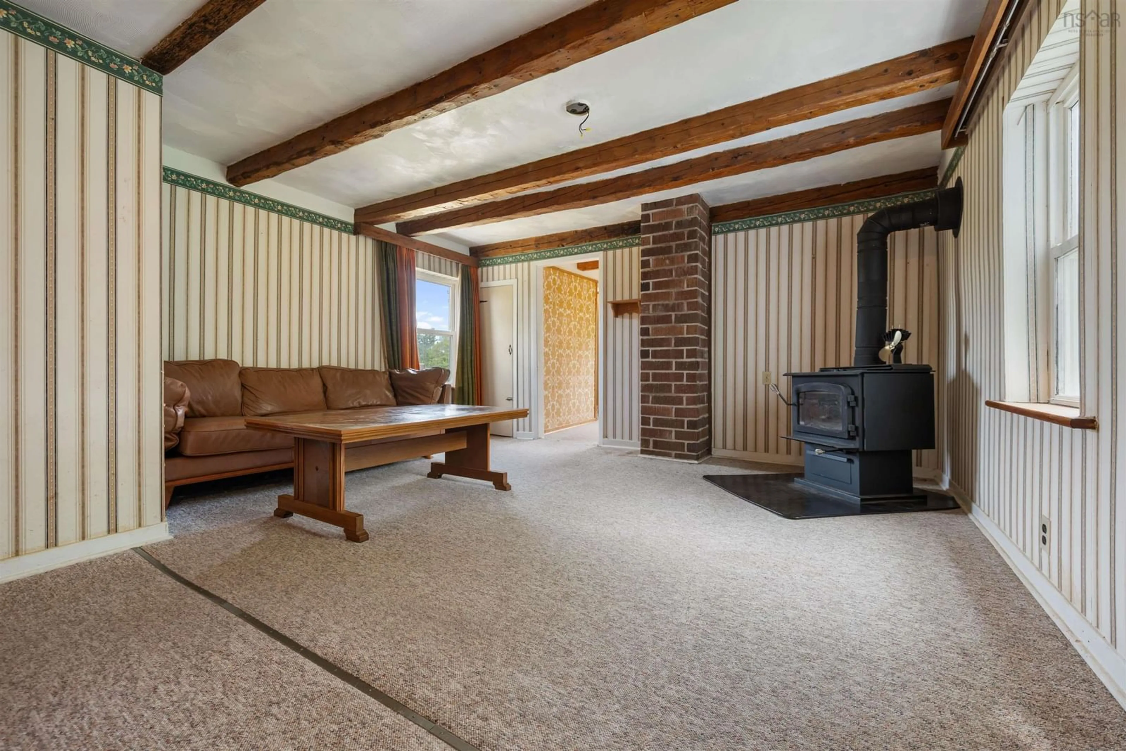 Living room with furniture, unknown for 111 Minto Rd, Black River Nova Scotia B0K 1R0