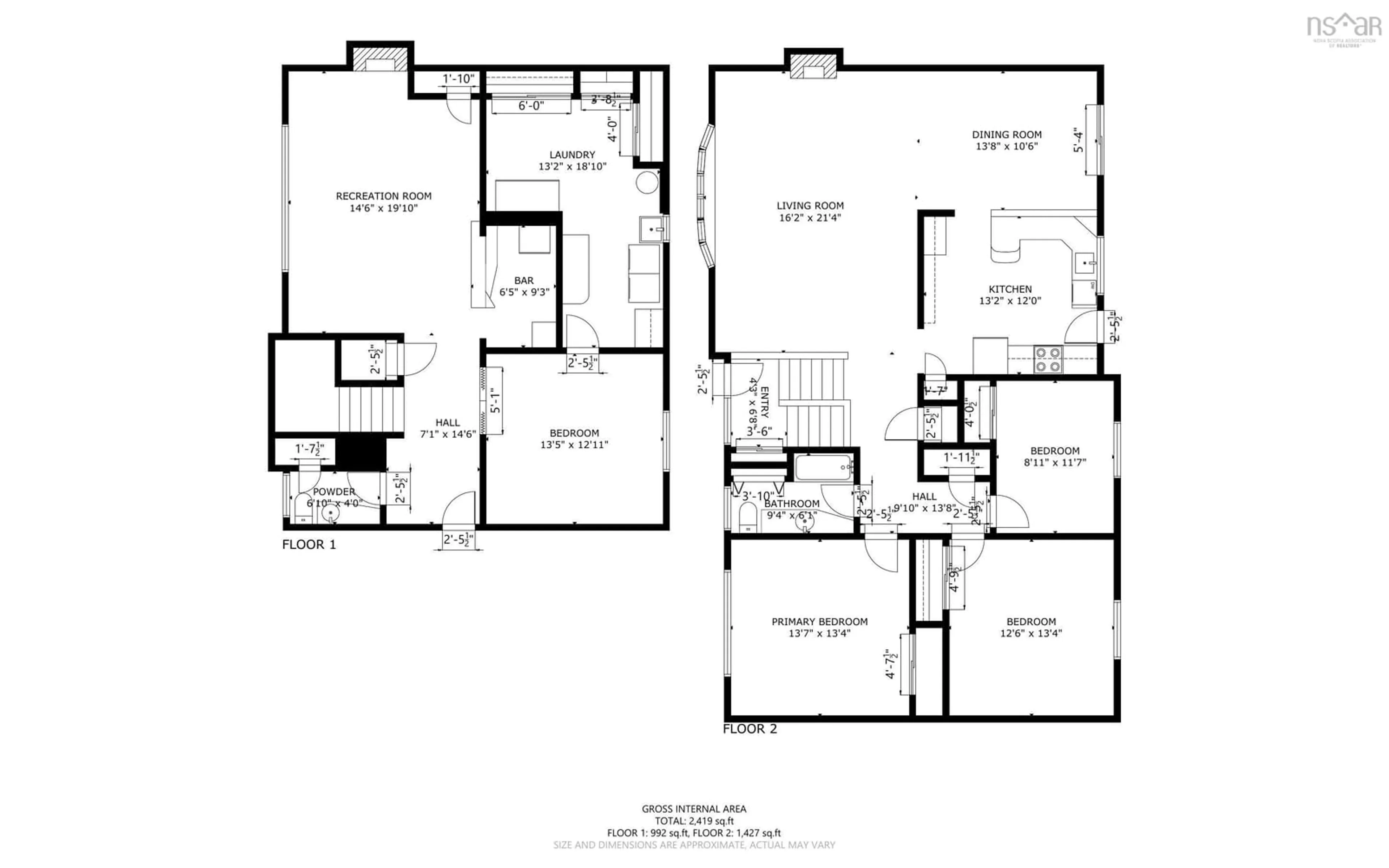 Floor plan for Parkdale Avenue, Halifax Ns #2945, Halifax Nova Scotia B3L 3Z2