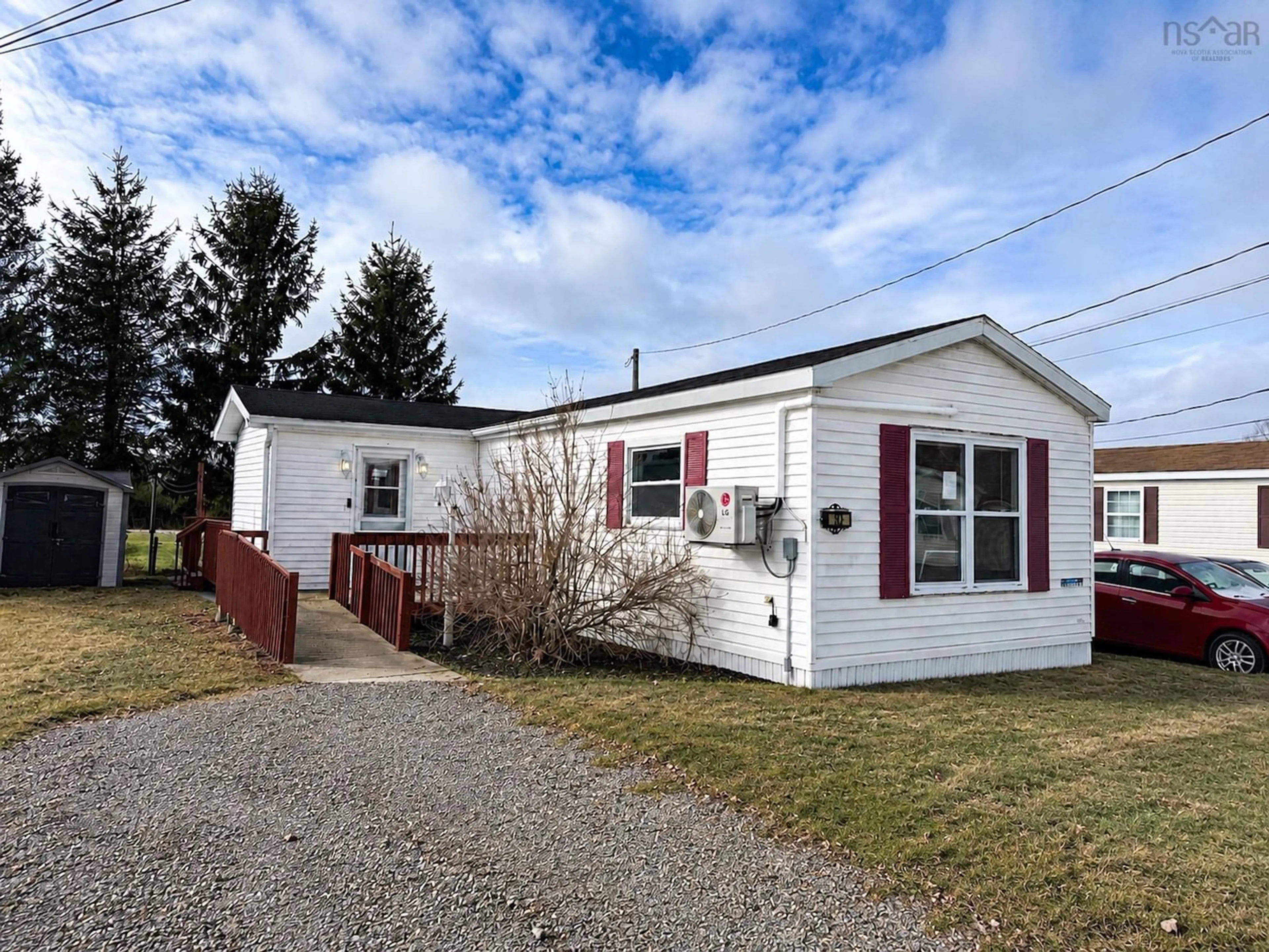 Home with vinyl exterior material, street for 35 Third St, Howie Centre Nova Scotia B1L 1C9