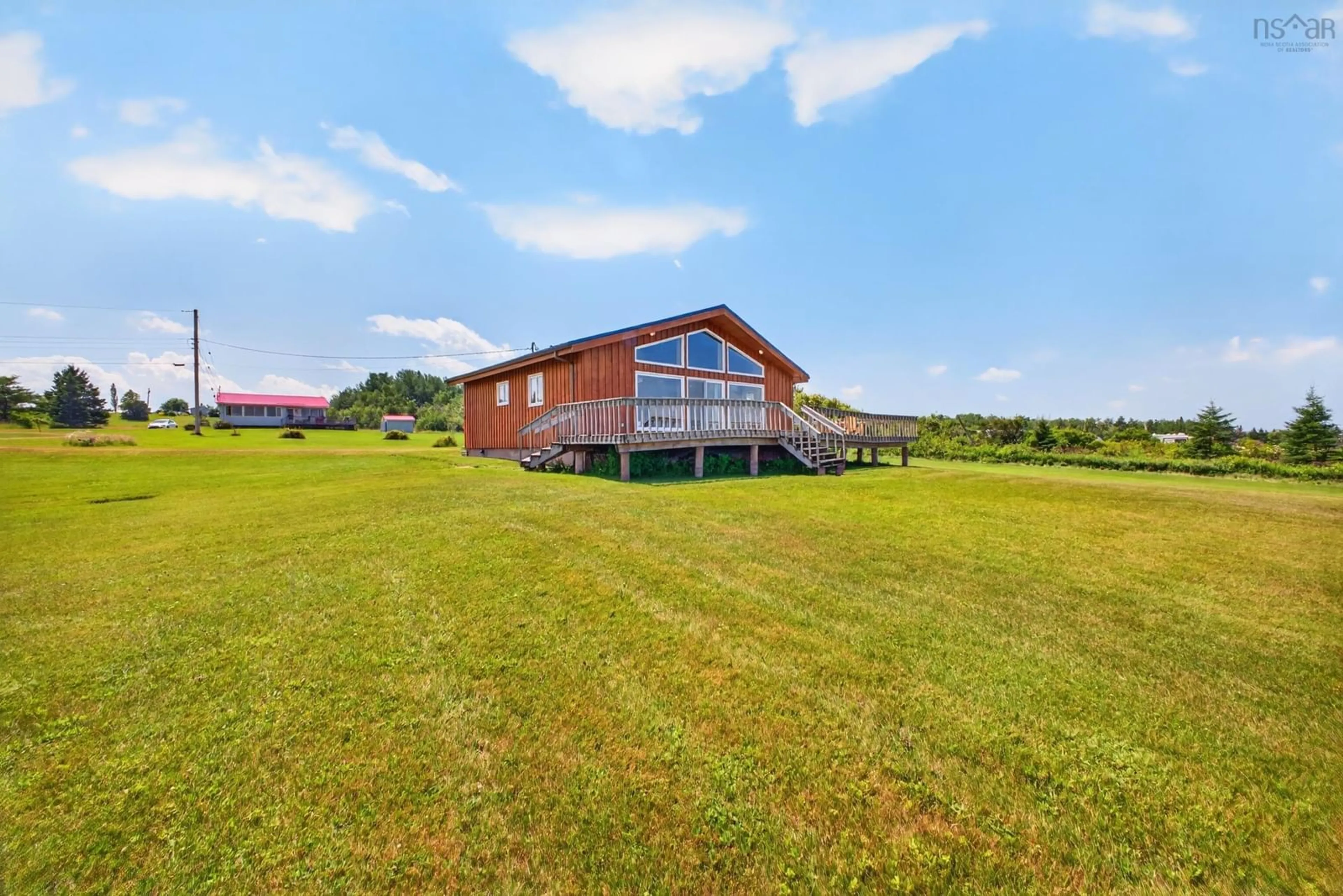 A pic from outside/outdoor area/front of a property/back of a property/a pic from drone, building for 74 Apple Cross Rd, Gulf Shore Nova Scotia B0K 1L0