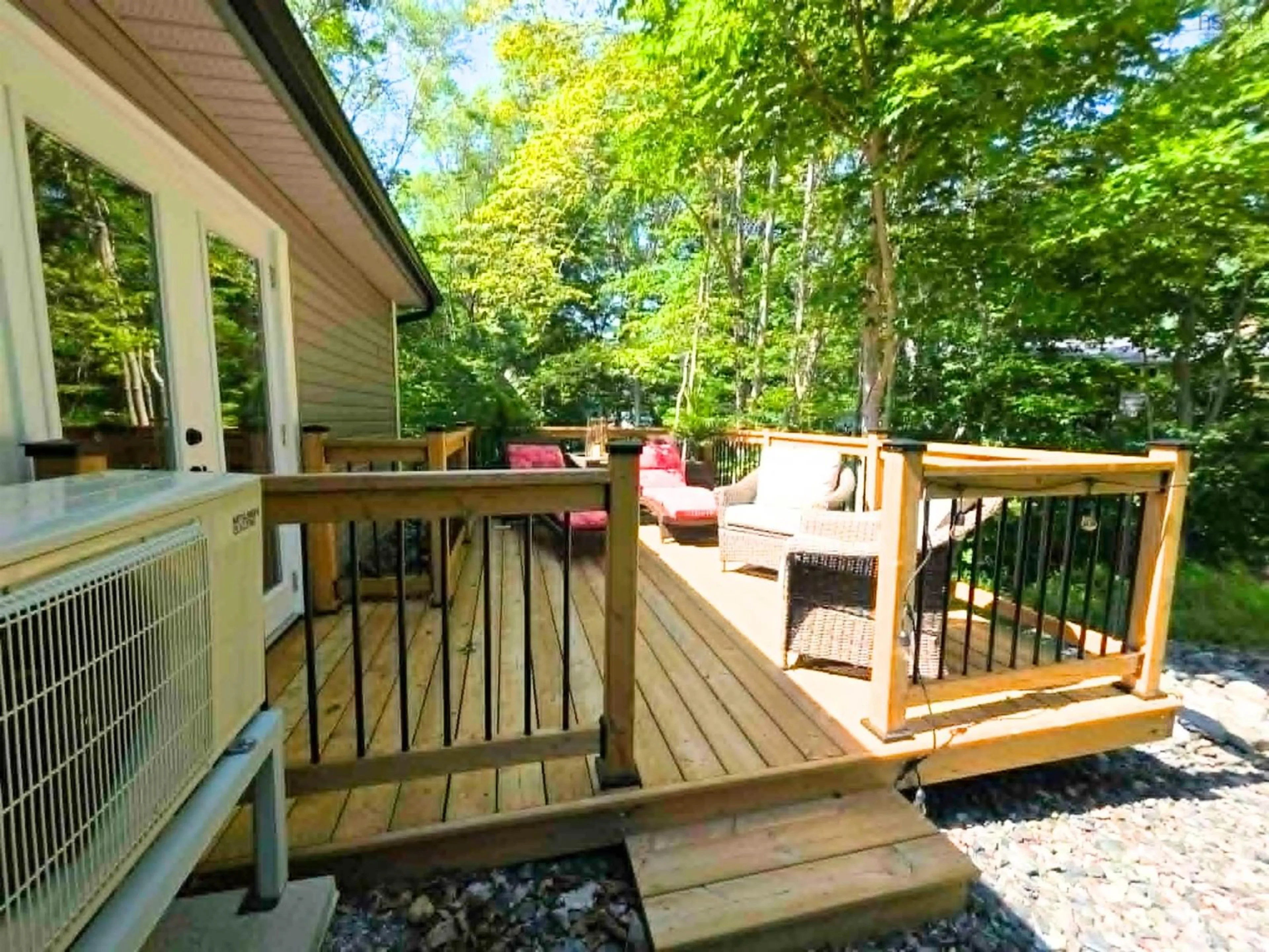 Patio, forest/trees view for 205 Tometary Dr, Howie Centre Nova Scotia B1L 1G4