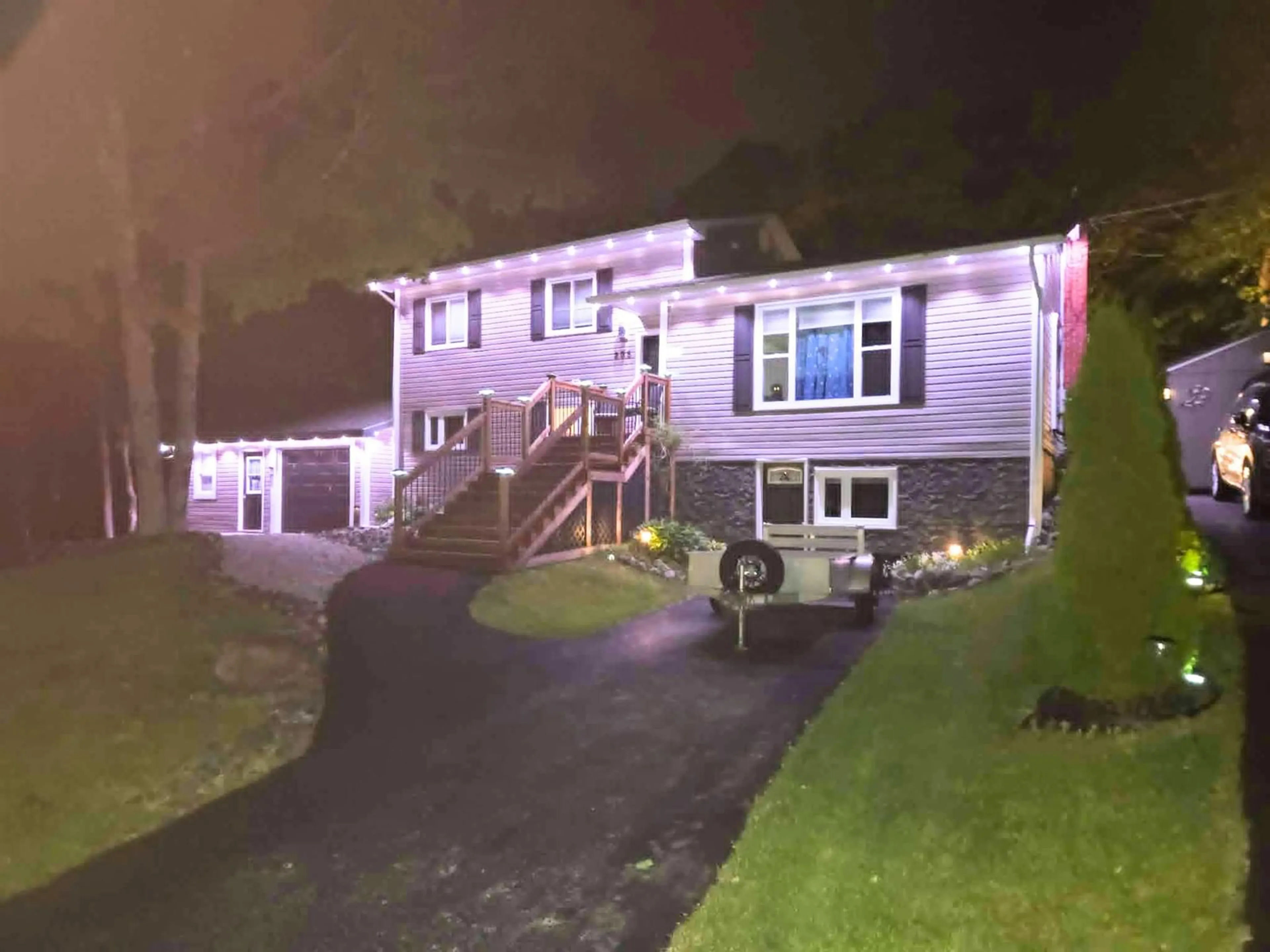 A pic from outside/outdoor area/front of a property/back of a property/a pic from drone, street for 205 Tometary Dr, Howie Centre Nova Scotia B1L 1G4