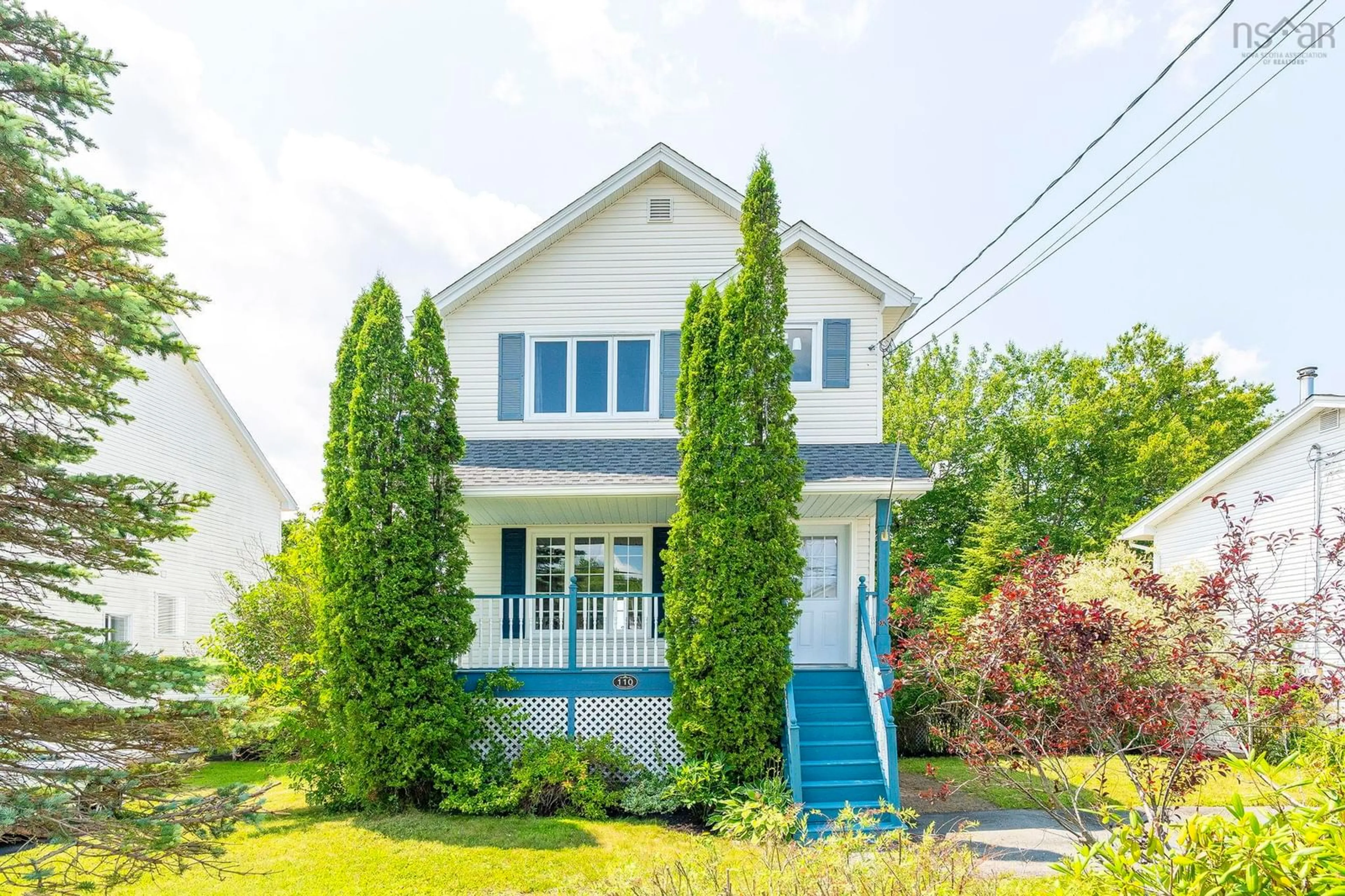 Home with vinyl exterior material, street for 110 Rossing Dr, Middle Sackville Nova Scotia B4E 3E9