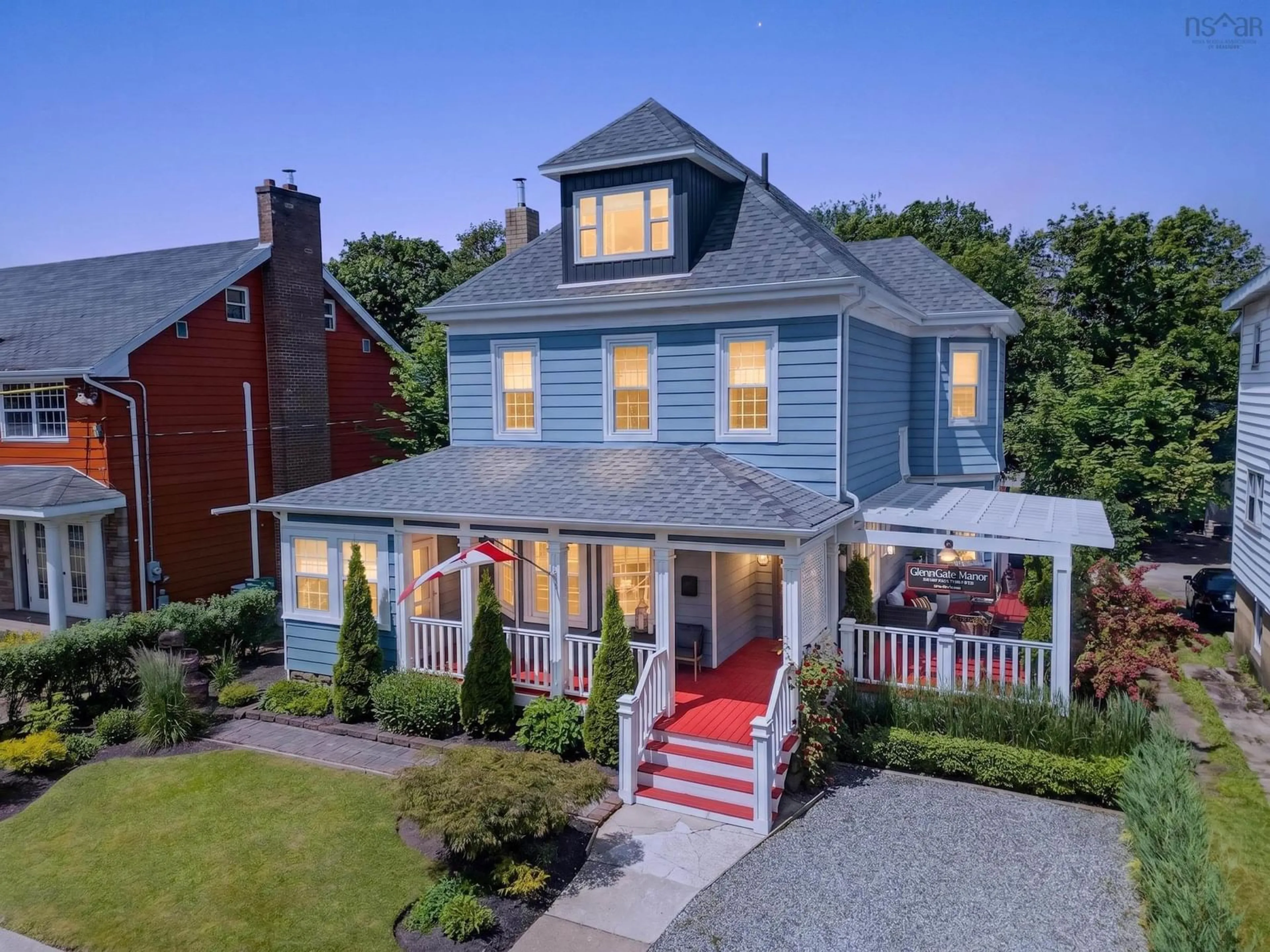 A pic from outside/outdoor area/front of a property/back of a property/a pic from drone, street for 83 Whitney Ave, Sydney Nova Scotia B1P 4Z8