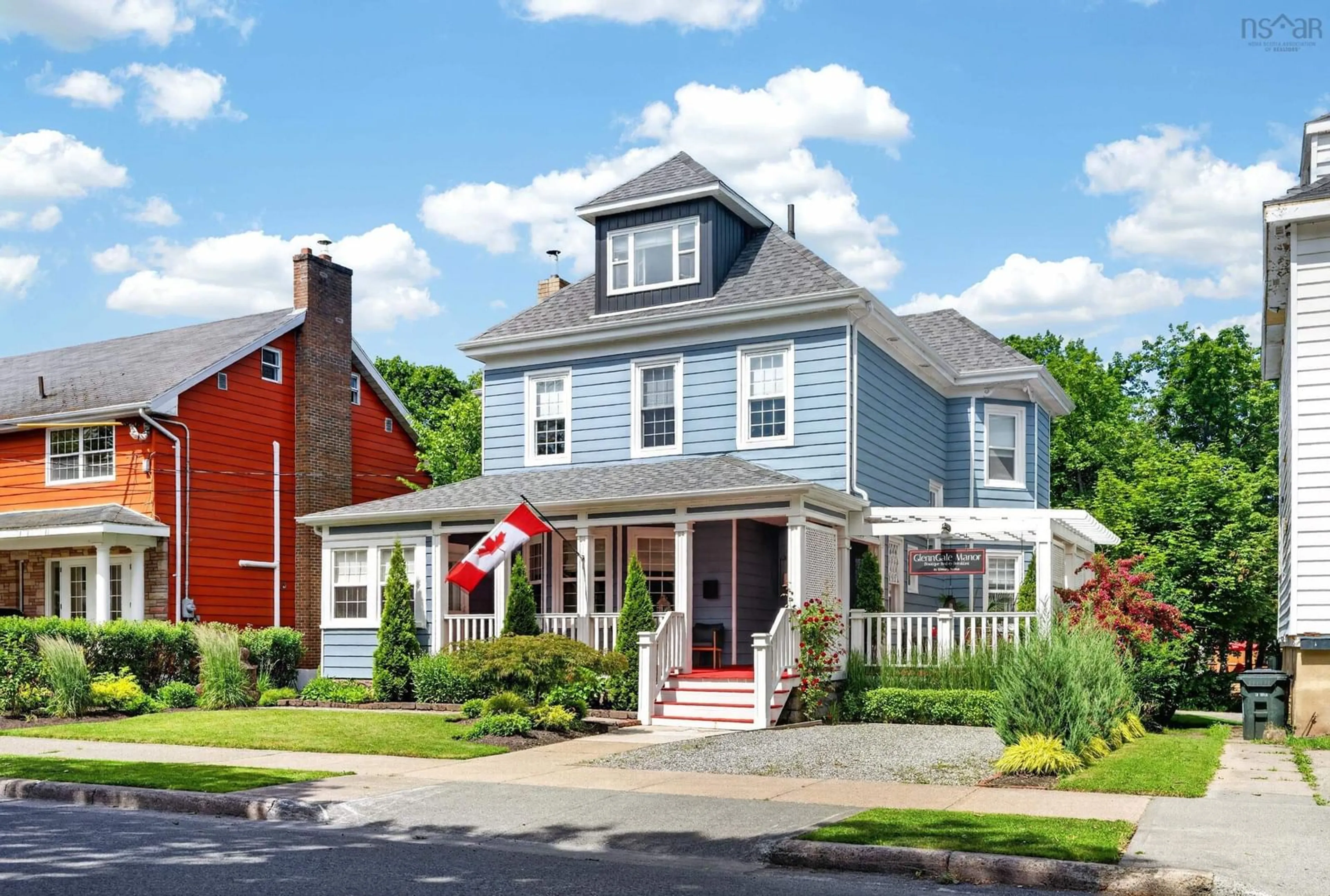 Home with vinyl exterior material, street for 83 Whitney Ave, Sydney Nova Scotia B1P 4Z8