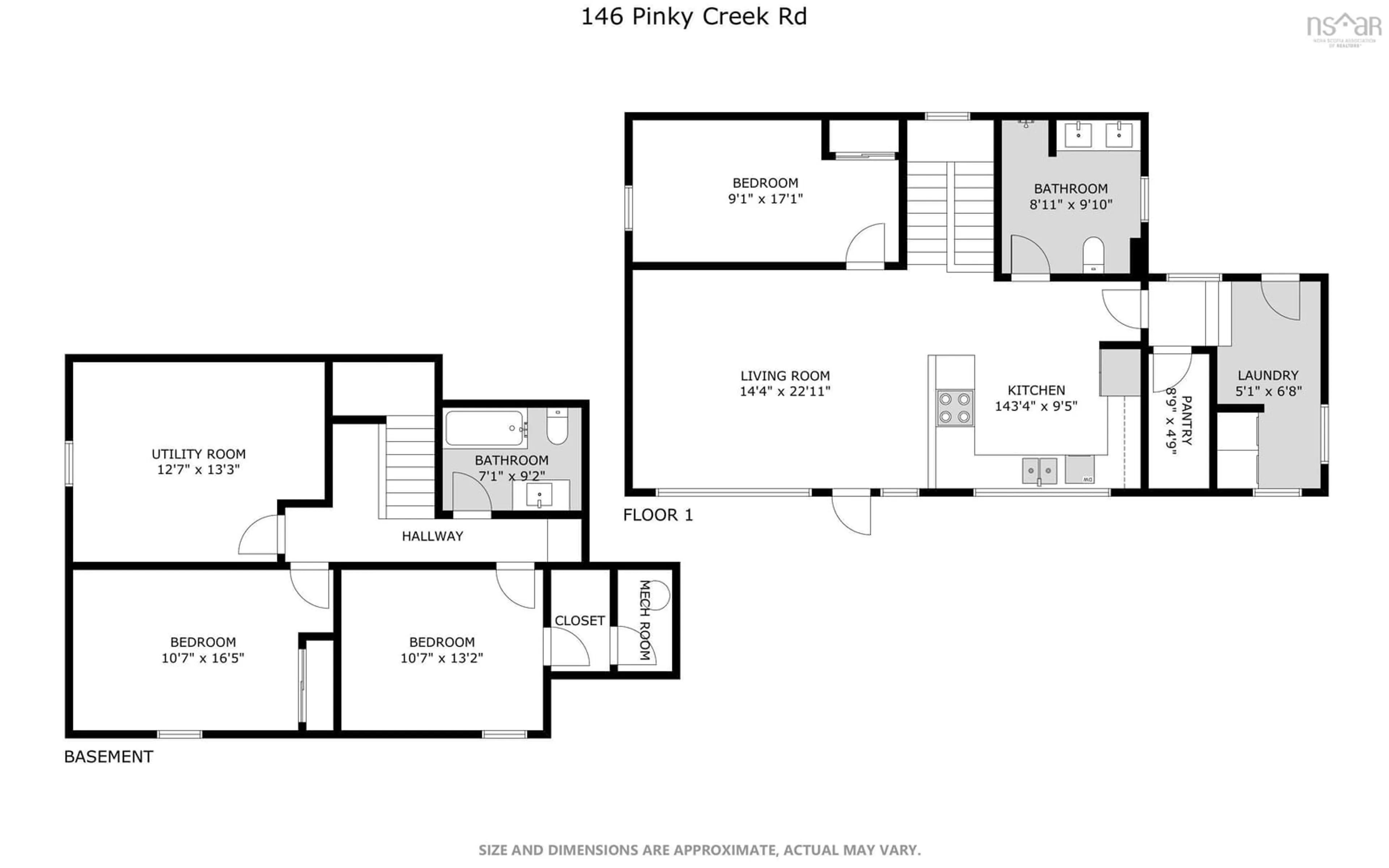 Floor plan for 146 Pinky Creek Rd, Parrsboro Nova Scotia B0M 1S0