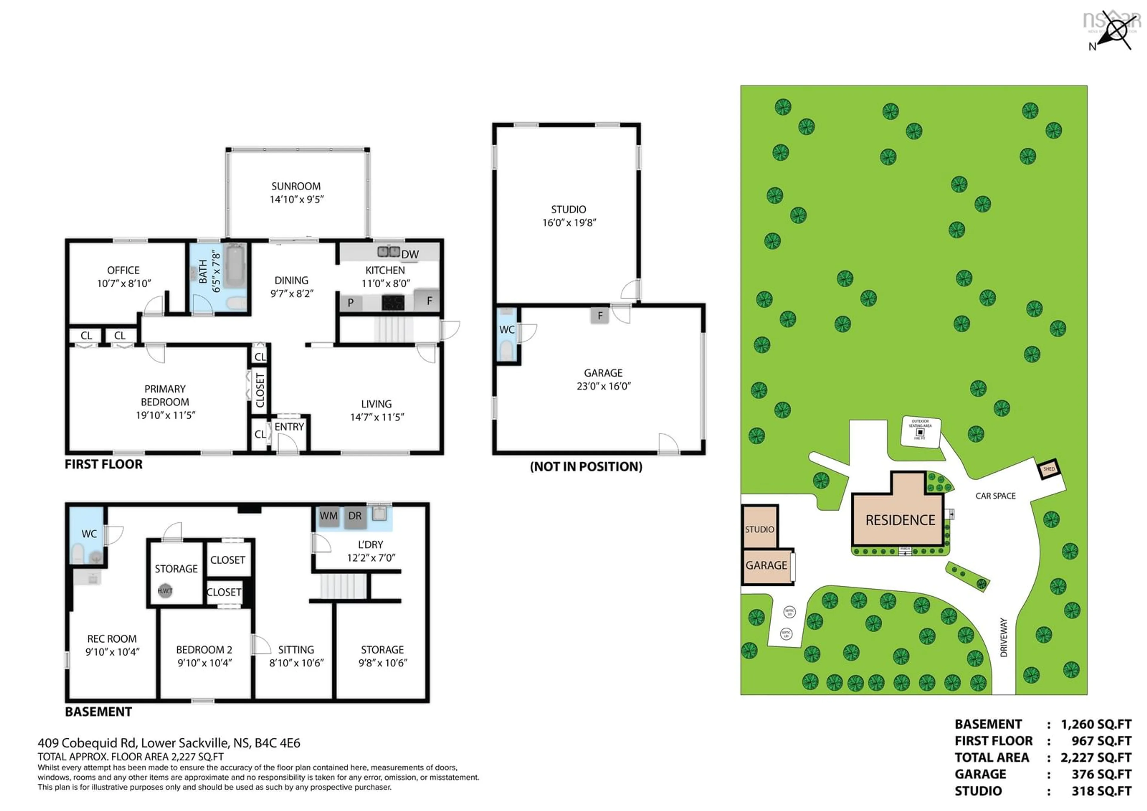 Floor plan for 409 Cobequid Rd, Lower Sackville Nova Scotia B4C 3E6