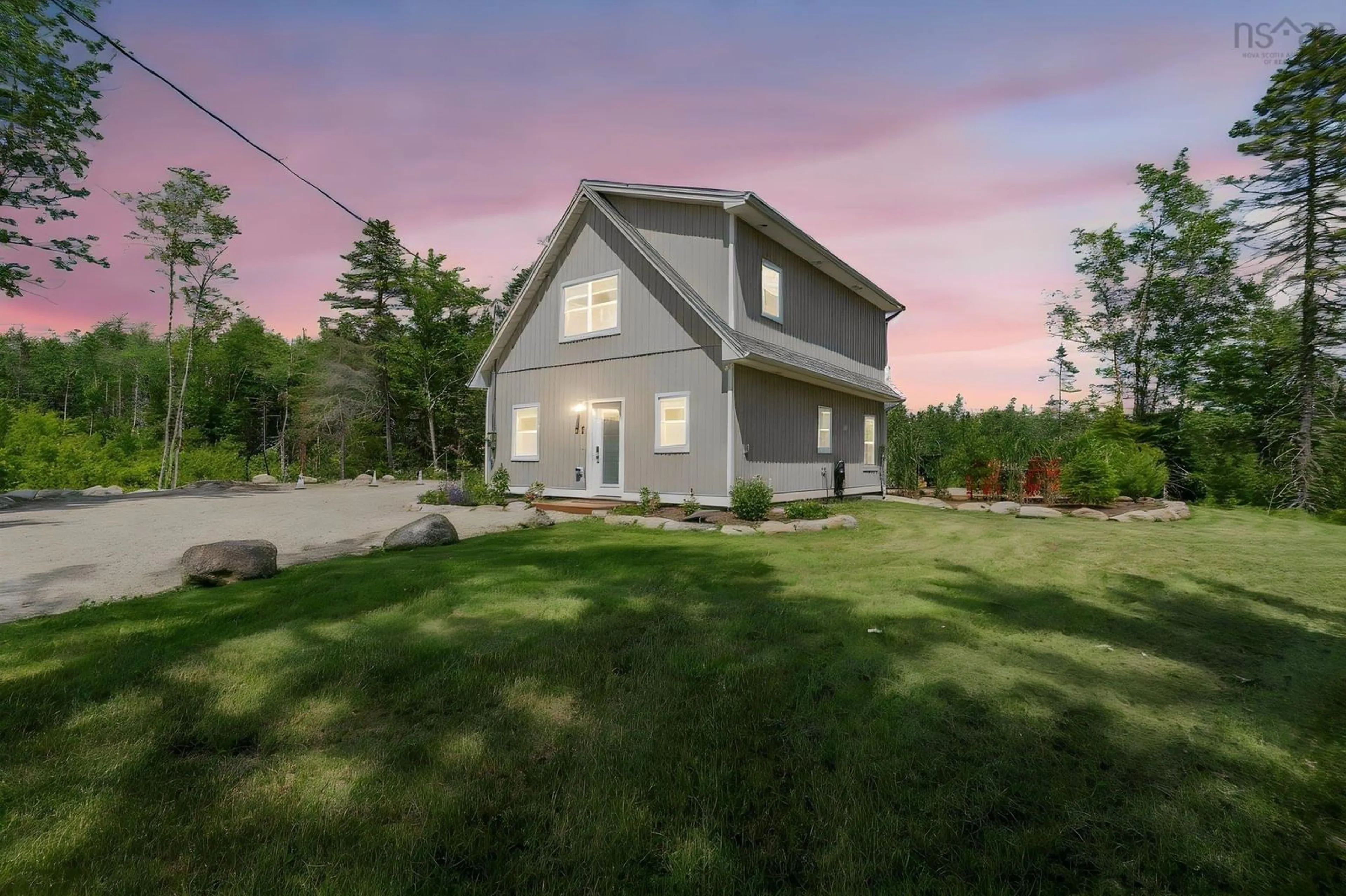 A pic from outside/outdoor area/front of a property/back of a property/a pic from drone, unknown for 97 Forest Heights Drive, Vaughan Nova Scotia B0N 2T0