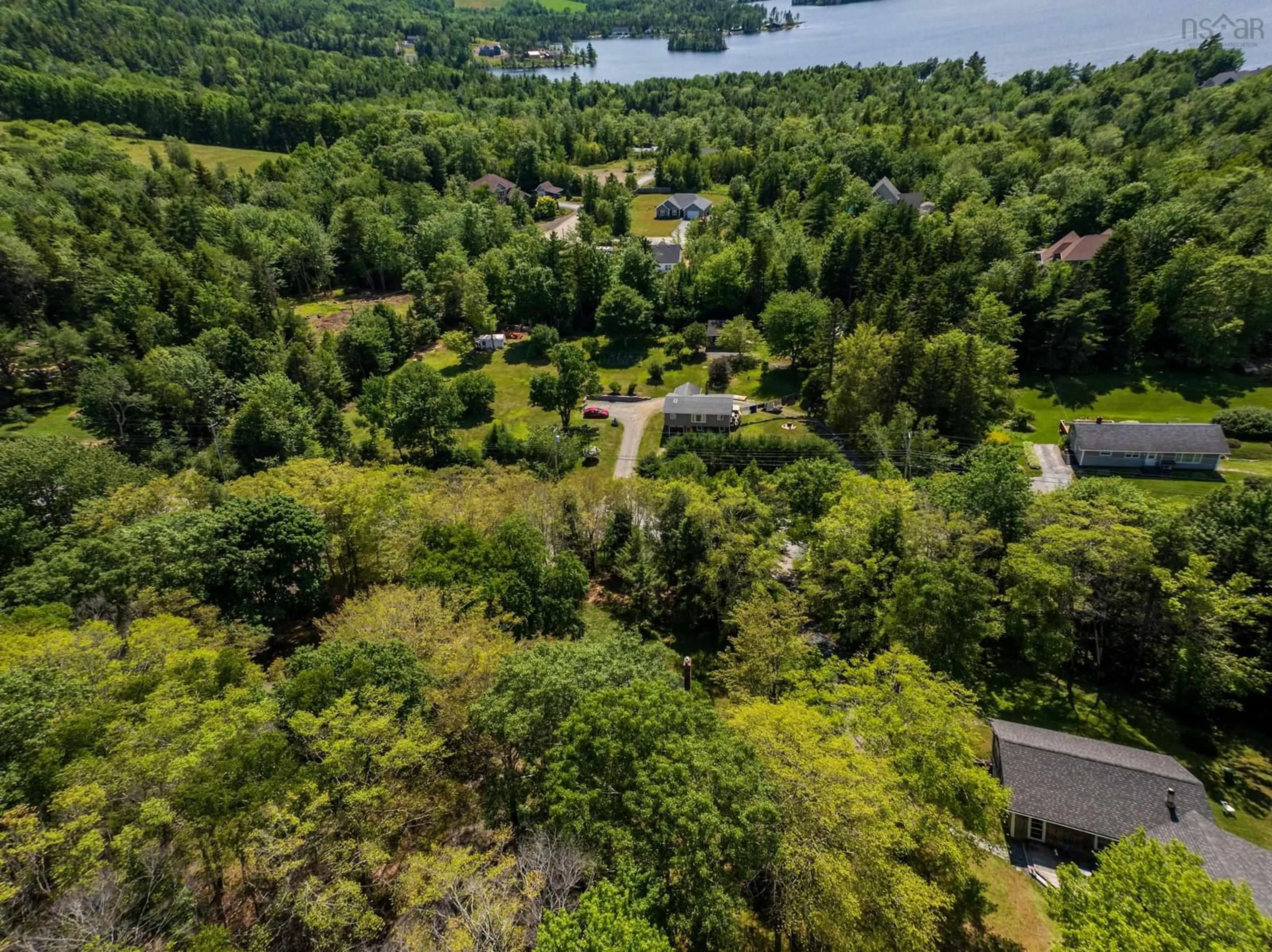 A pic from outside/outdoor area/front of a property/back of a property/a pic from drone, water/lake/river/ocean view for 1077 Conquerall Mills Rd, Conquerall Mills Nova Scotia B4V 6A3