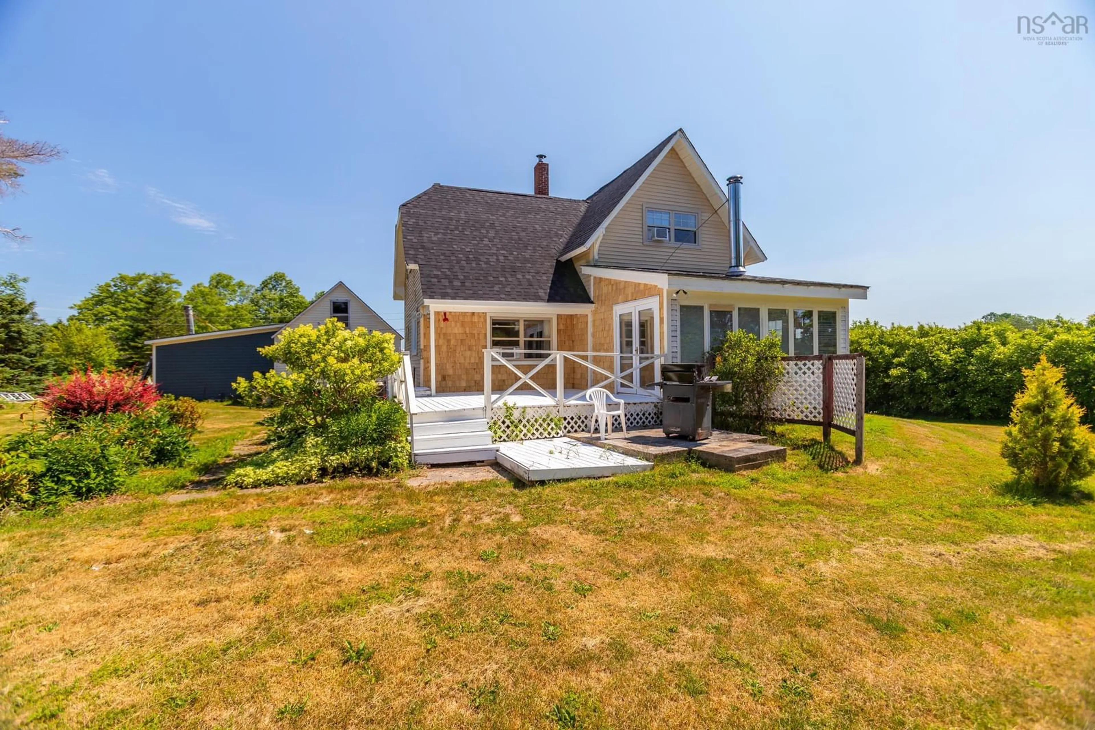 A pic from outside/outdoor area/front of a property/back of a property/a pic from drone, unknown for 3327 Clementsvale Rd, Clementsvale Nova Scotia B0S 1G0