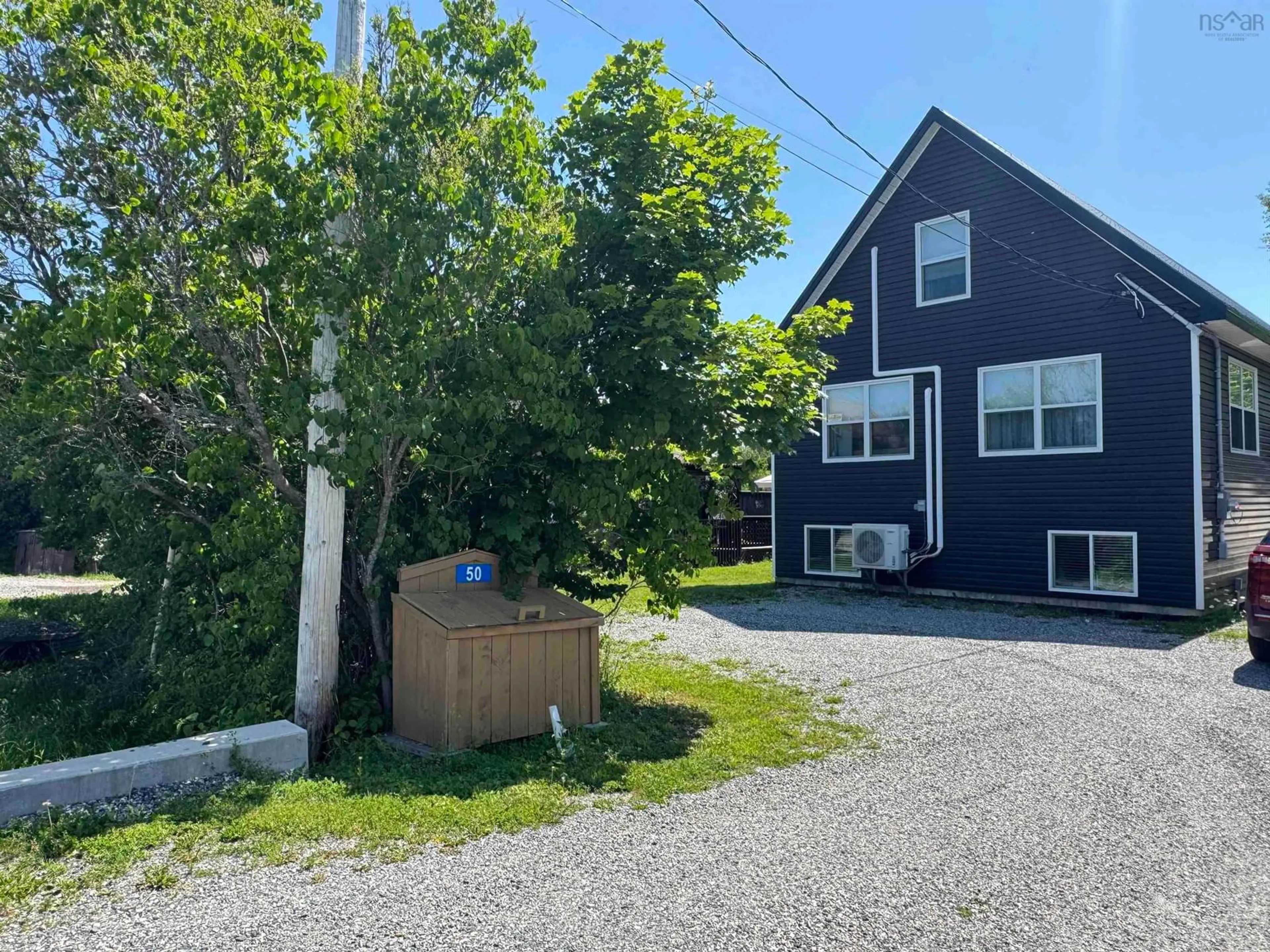 A pic from outside/outdoor area/front of a property/back of a property/a pic from drone, street for 50 School St, Florence Nova Scotia B1Y 1P5