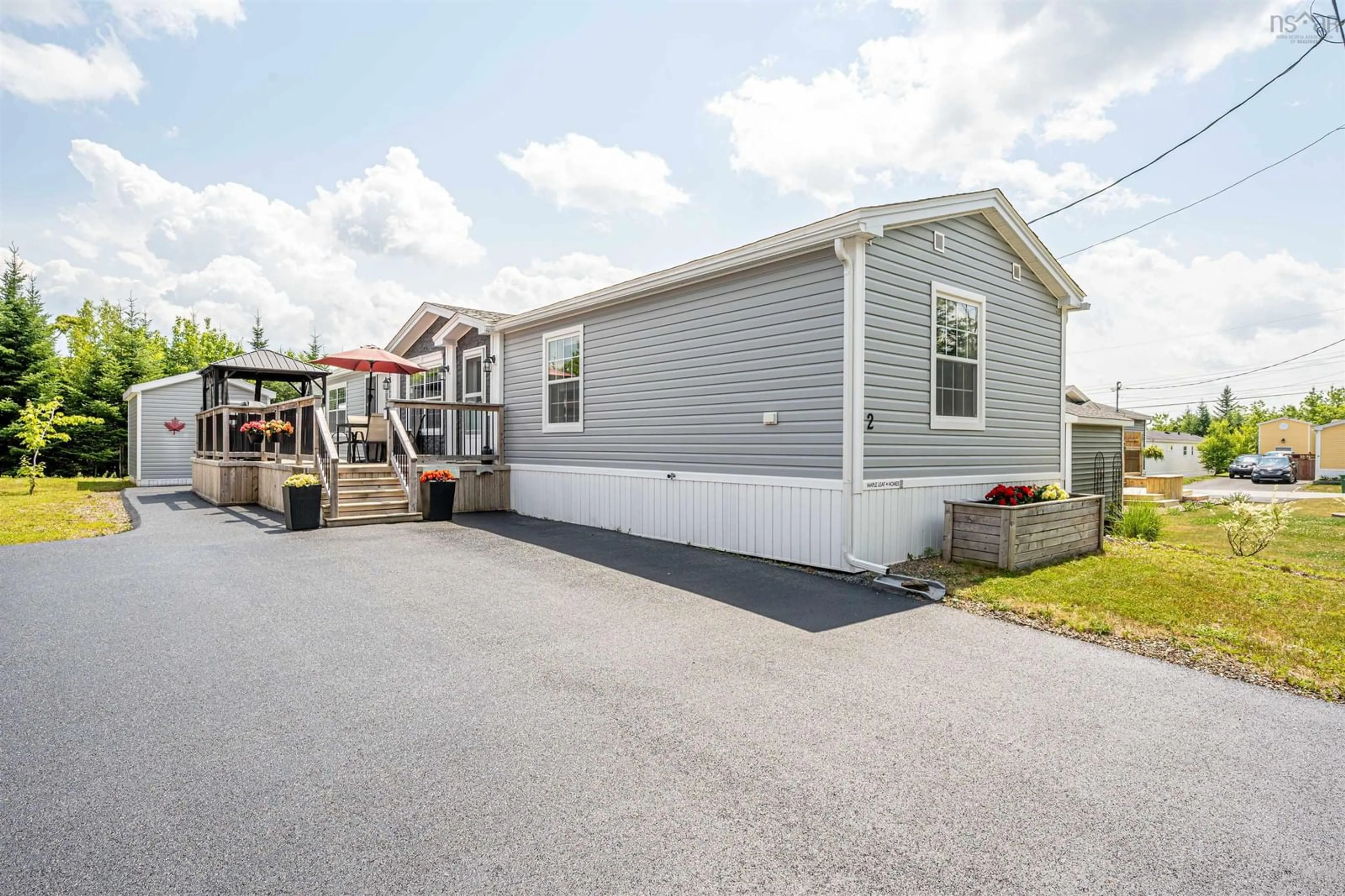 Home with vinyl exterior material, street for 2 Timbertrail Lane, Lucasville Nova Scotia B4B 0S4