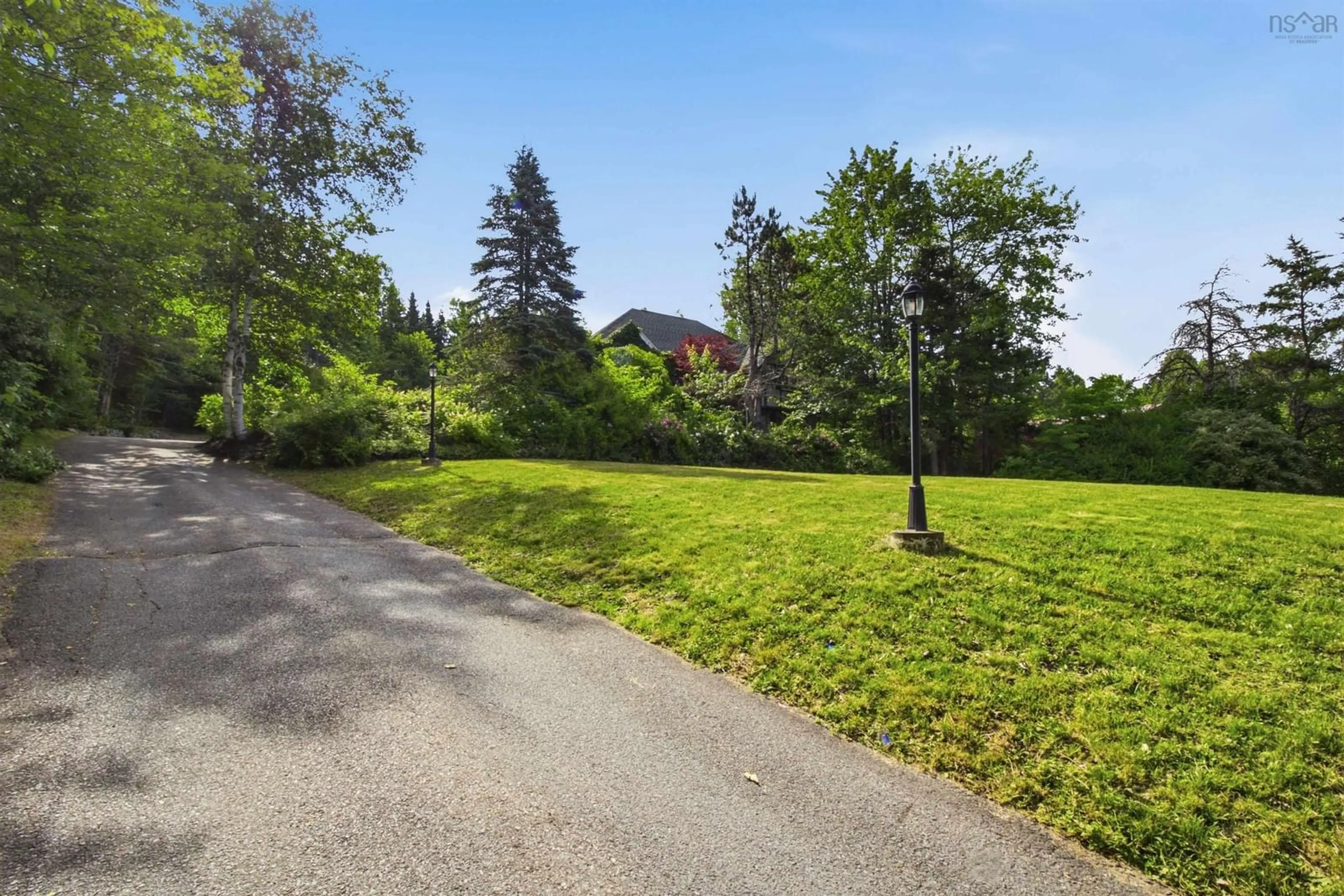 A pic from outside/outdoor area/front of a property/back of a property/a pic from drone, forest/trees view for 43 Karen Ave, Fall River Nova Scotia B2T 1H7