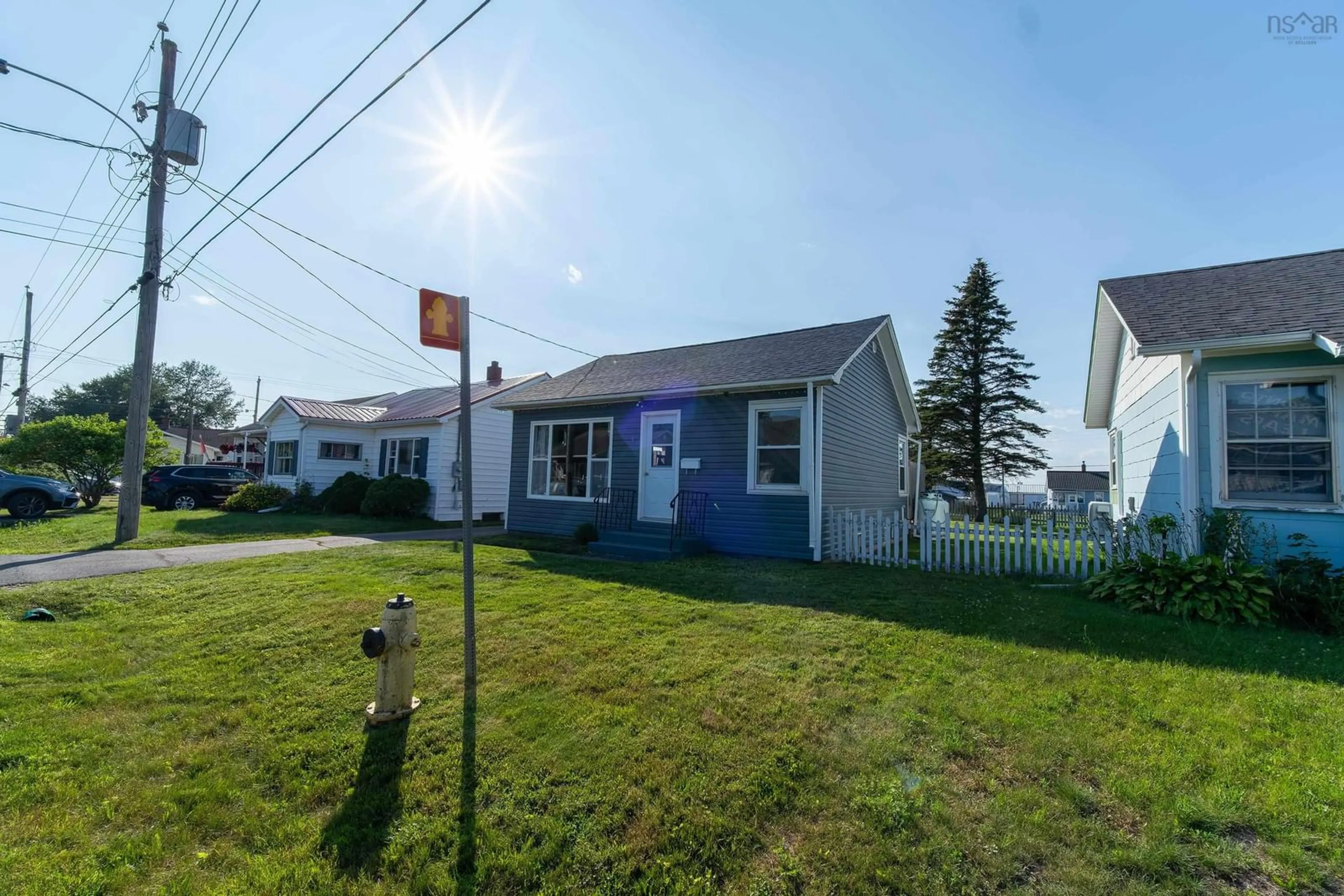 A pic from outside/outdoor area/front of a property/back of a property/a pic from drone, street for 5 Edgewood Ave, Amherst Nova Scotia B4H 1K6