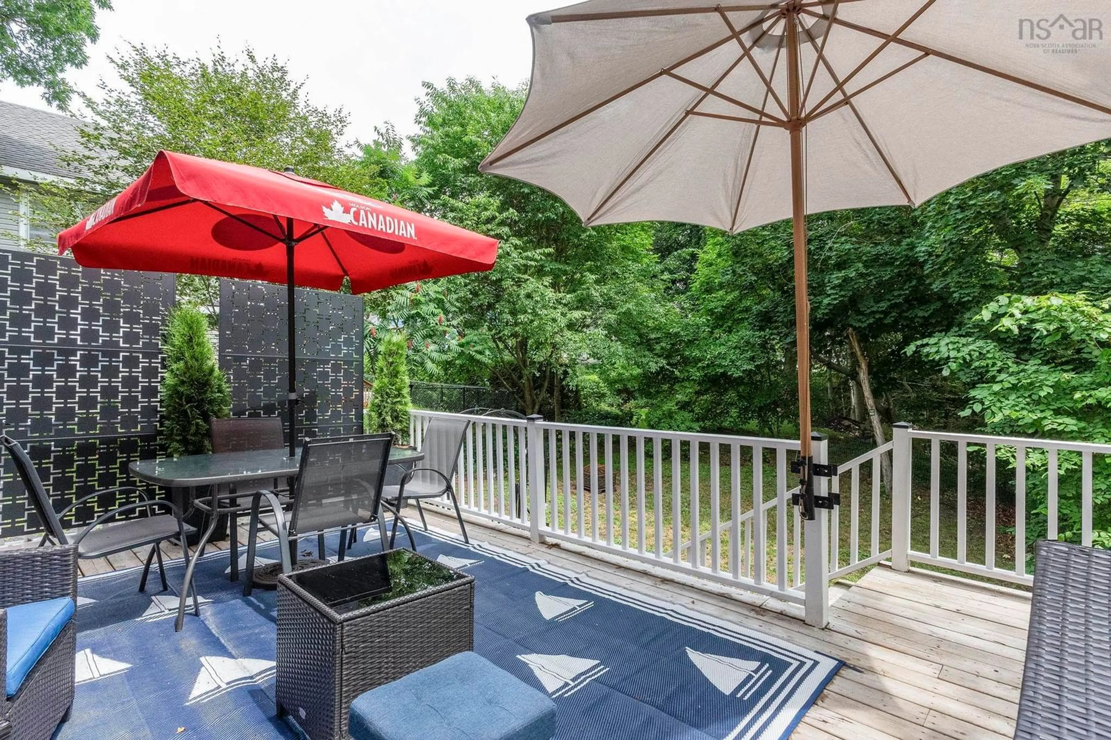 Patio, water/lake/river/ocean view for 245 Bridge St, Kentville Nova Scotia B4N 2E9