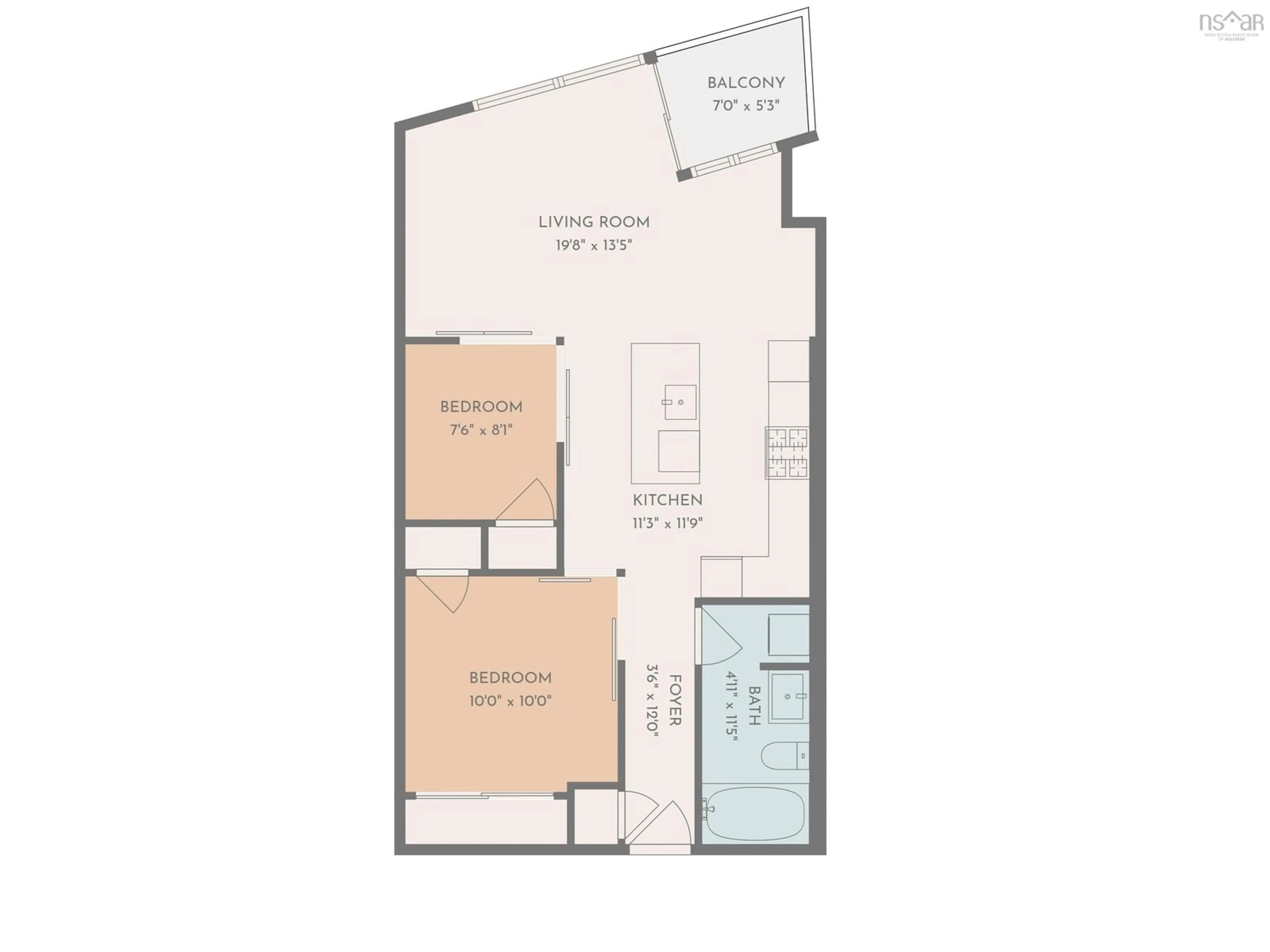 Floor plan for 1585 South Park St #401, Halifax Peninsula Nova Scotia B3J 0J1