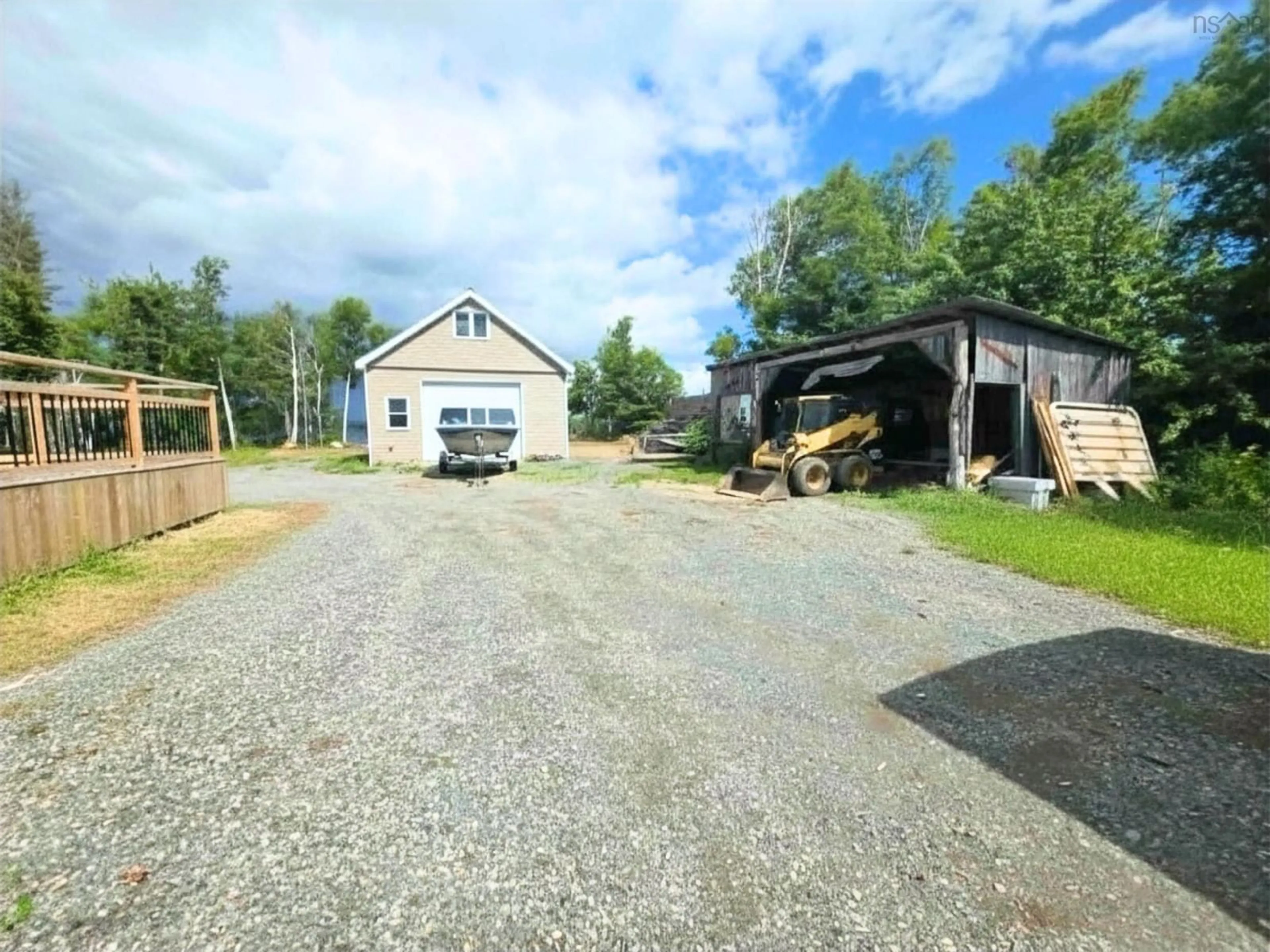 A pic from outside/outdoor area/front of a property/back of a property/a pic from drone, unknown for 1651 Trout Brook Rd, Albert Bridge Nova Scotia B1K 2L2