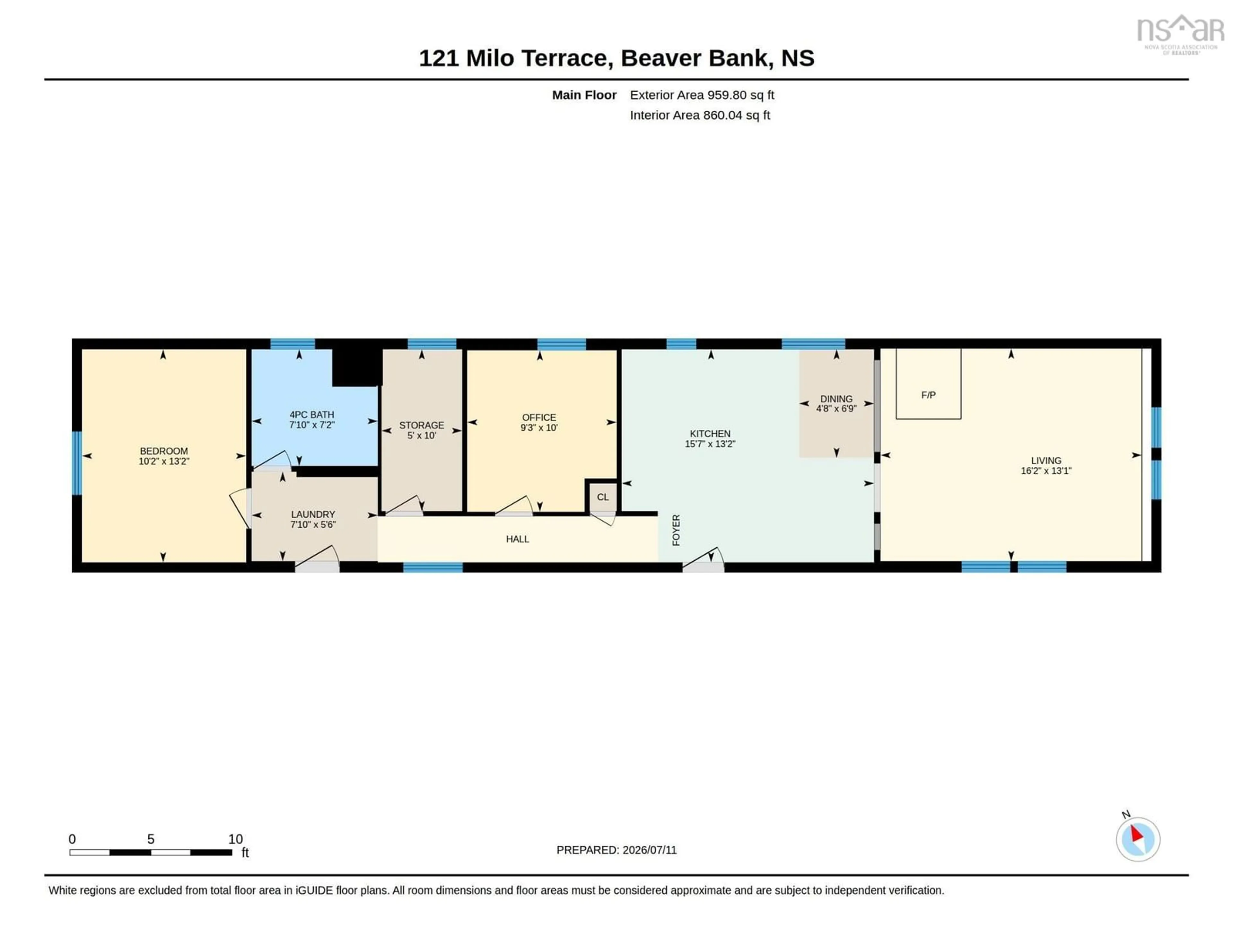 Floor plan for 121 Milo Terrace Terr, Beaver Bank Nova Scotia B4E 1N5