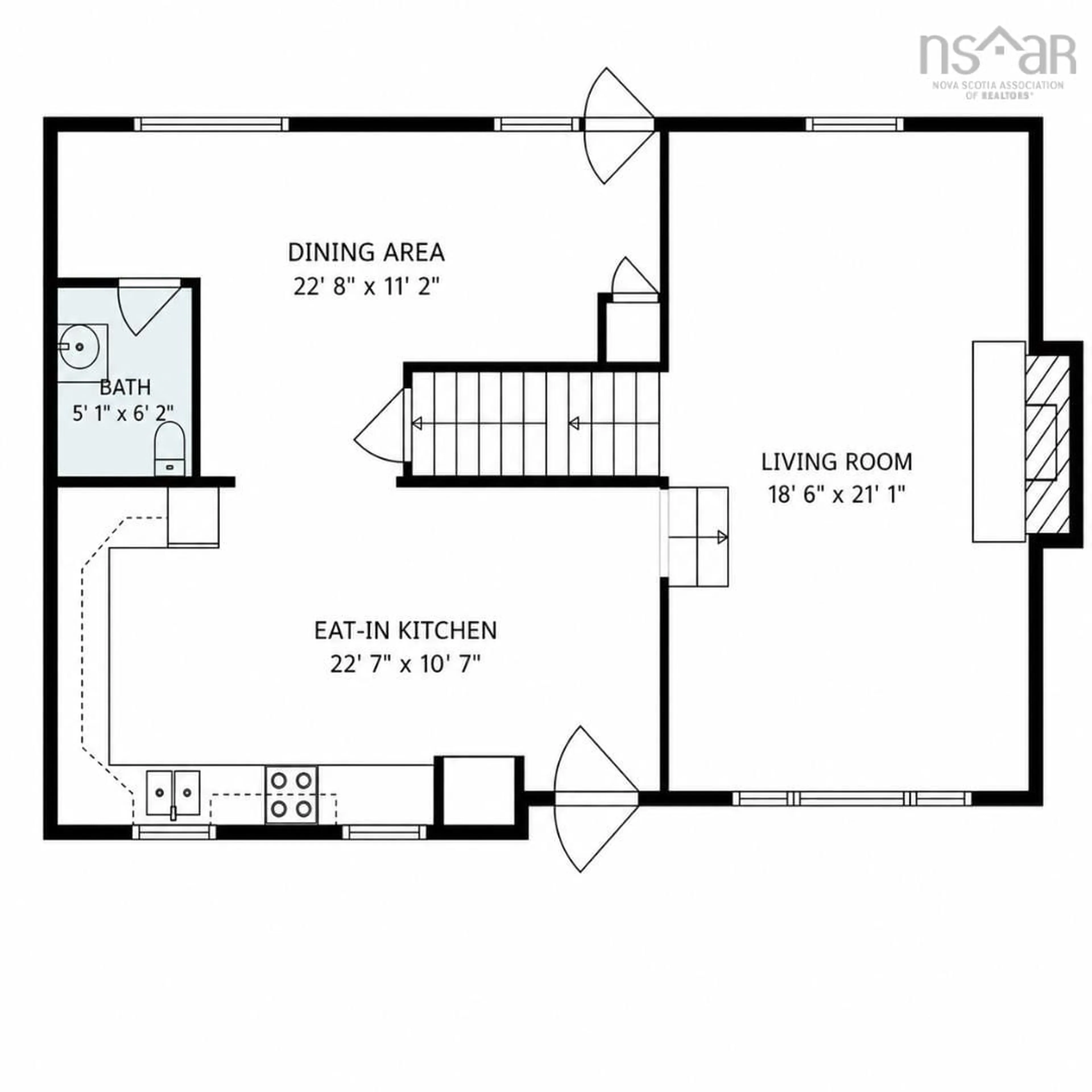 Floor plan for 8 Allison Ave, Amherst Nova Scotia B4H 3V4