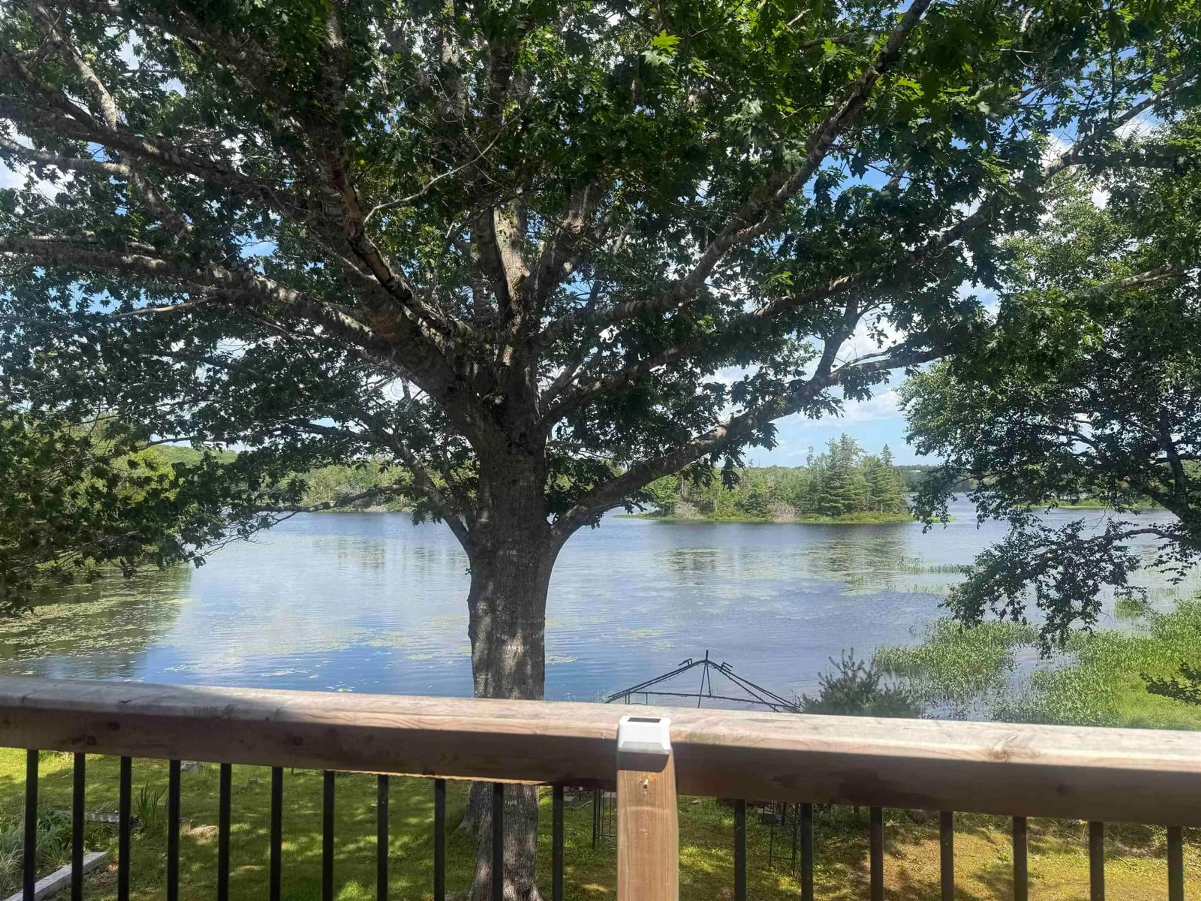 Patio, water/lake/river/ocean view for 190 Welsh Rd, Eight Island Lake Nova Scotia B0H 1M0