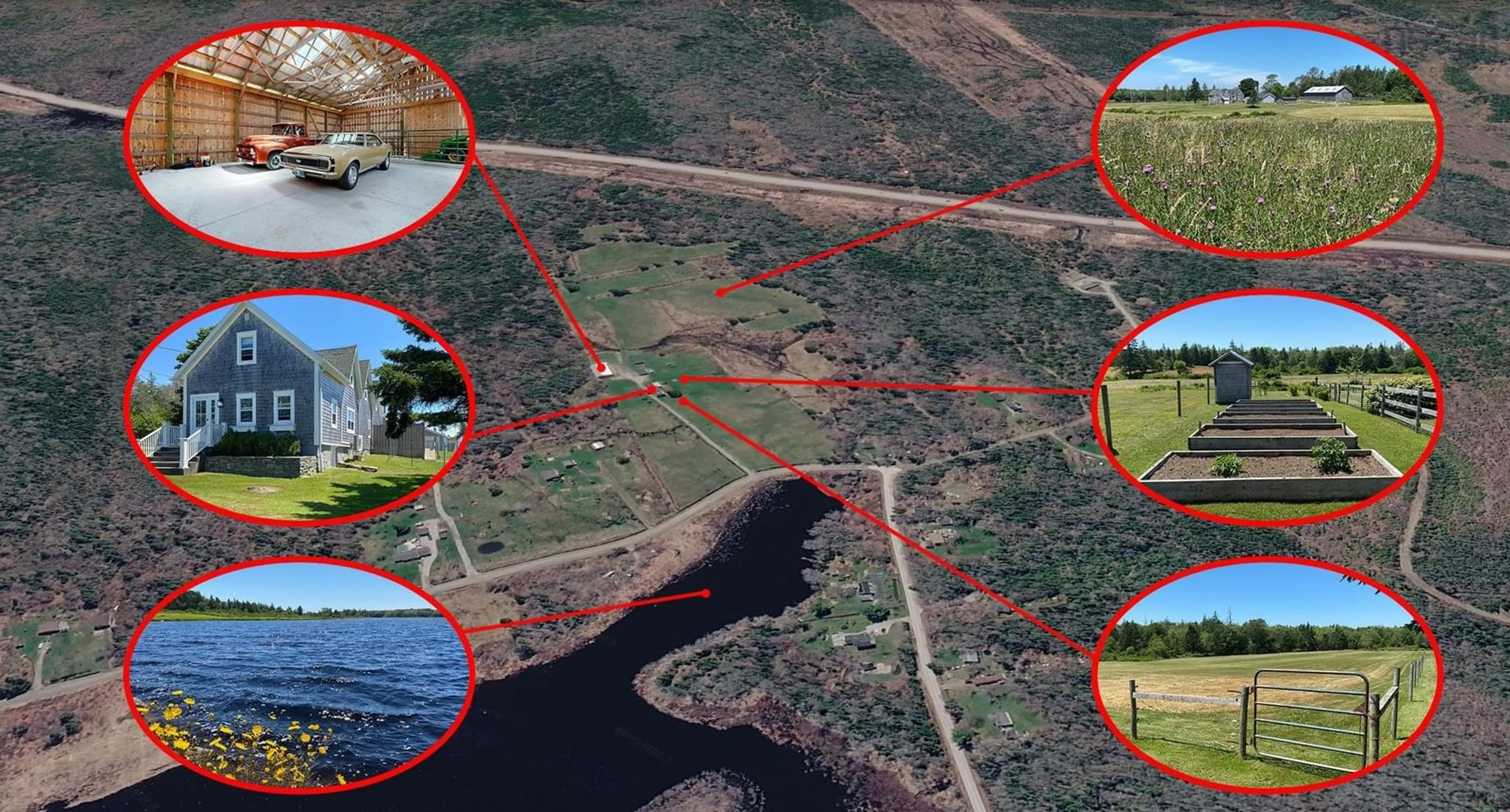 A pic from outside/outdoor area/front of a property/back of a property/a pic from drone, water/lake/river/ocean view for 718 Small Gains Rd, Brooklyn Nova Scotia B5A 4A8