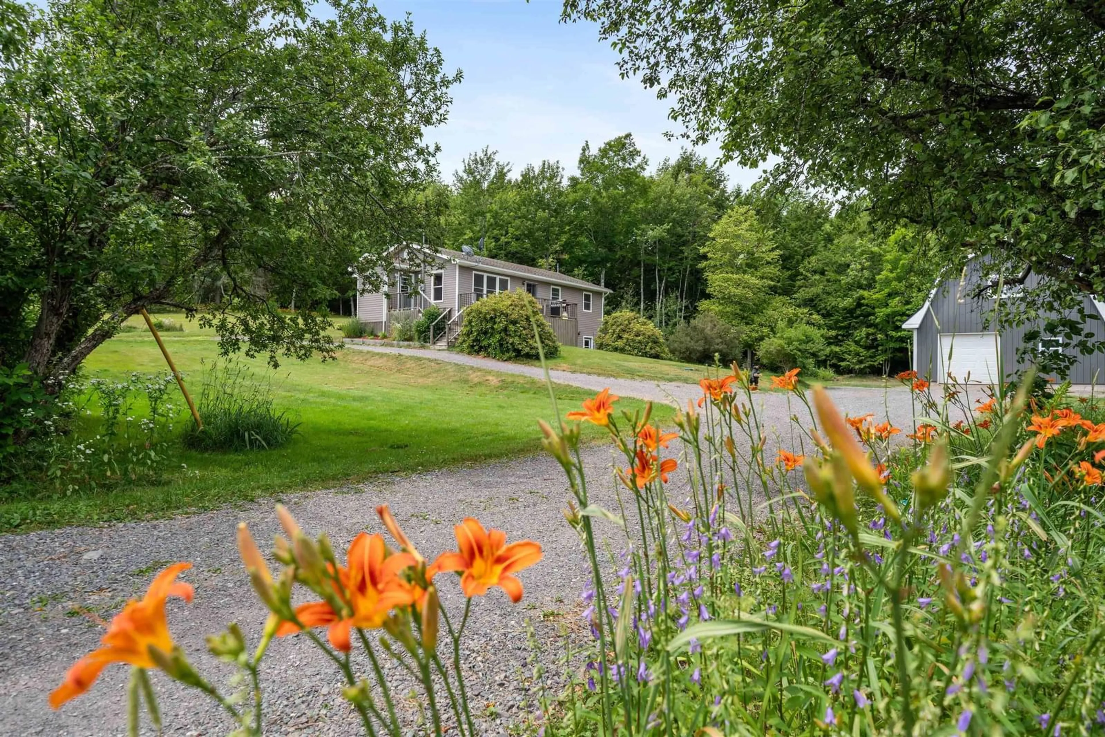 Patio, water/lake/river/ocean view for 1781 Montreal Rd, Rocklin Nova Scotia B0K 2A0