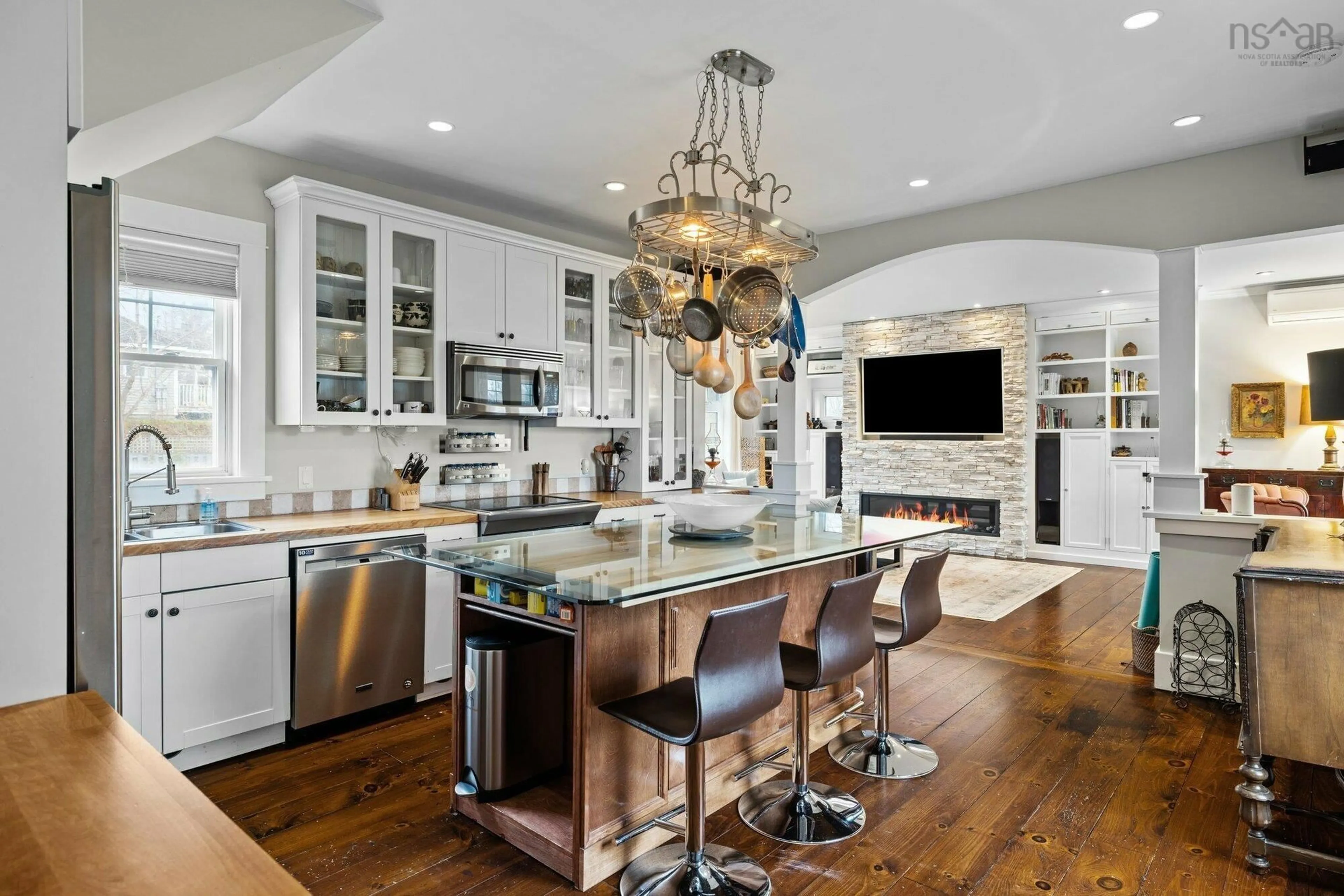 Open concept kitchen, unknown for 121 & 123 Duke St, Chester Nova Scotia B0J 1J0