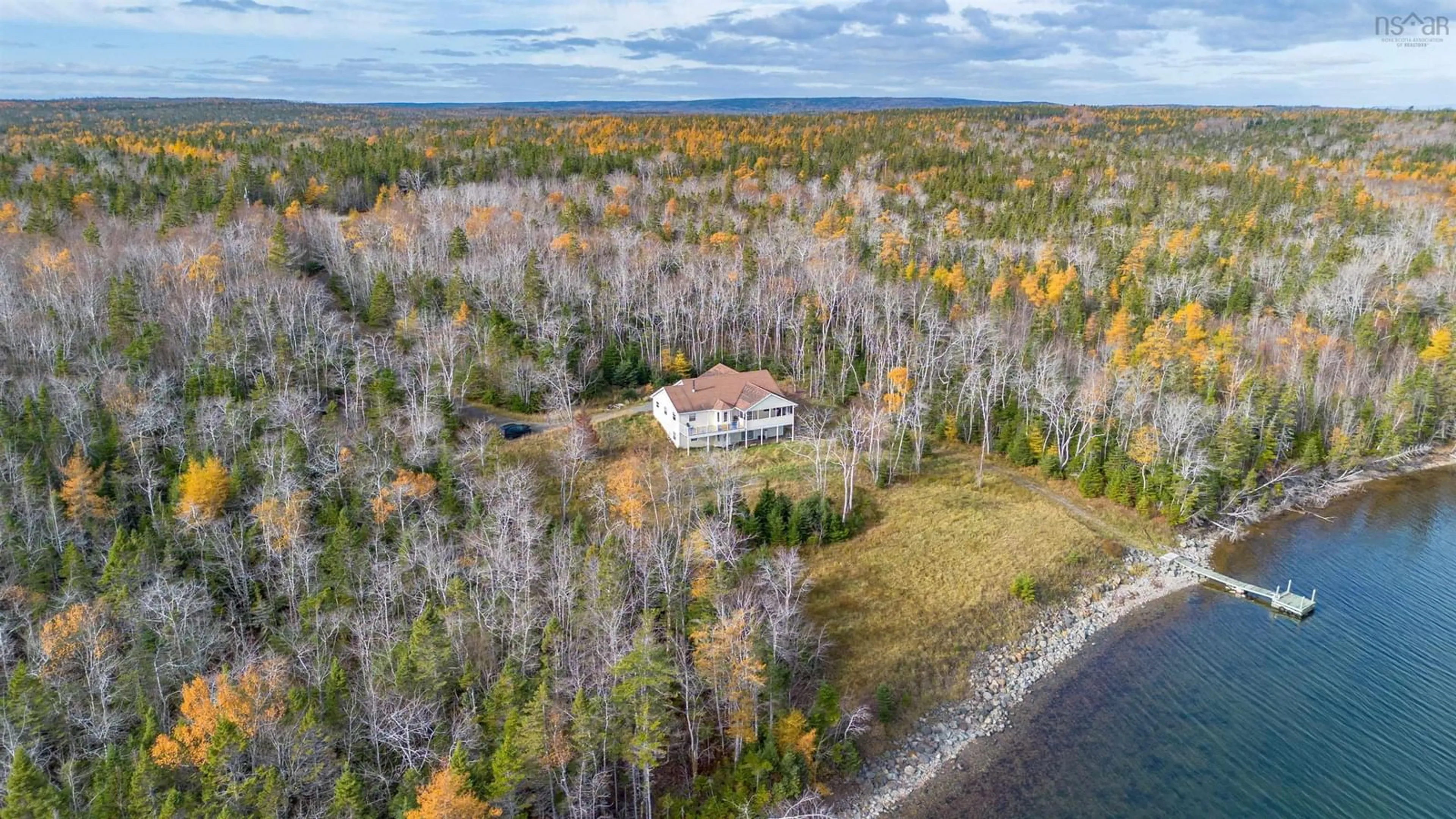 A pic from outside/outdoor area/front of a property/back of a property/a pic from drone, water/lake/river/ocean view for 225 Maple Drive Dr, Cape George Nova Scotia B0E 3B0