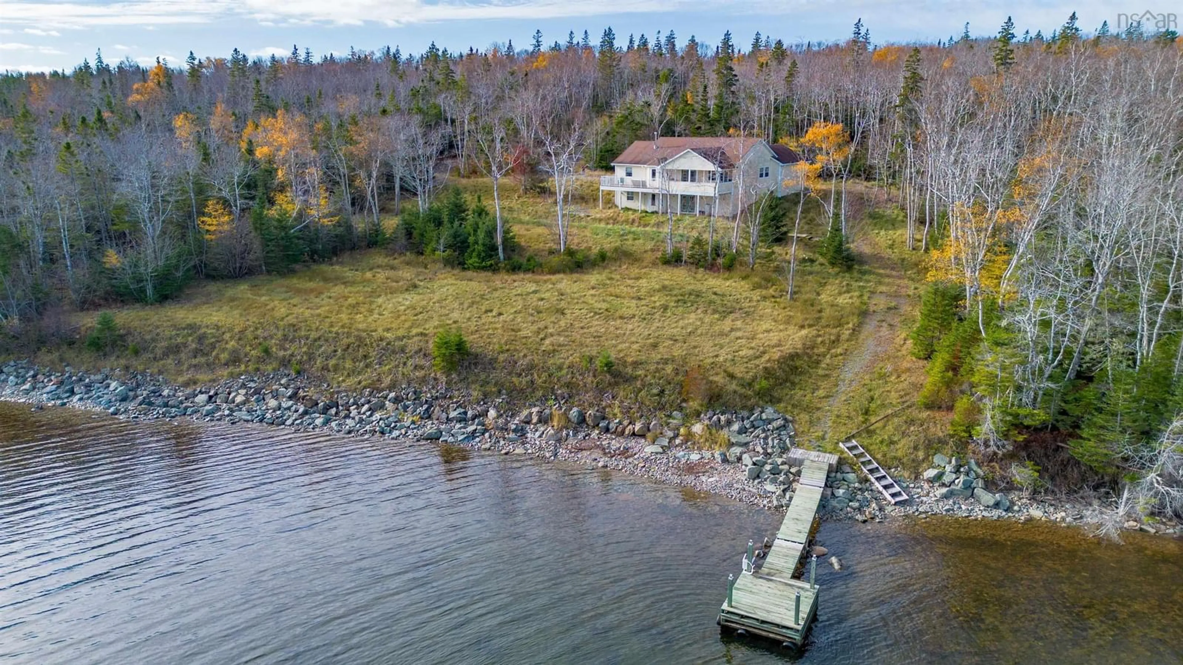 A pic from outside/outdoor area/front of a property/back of a property/a pic from drone, water/lake/river/ocean view for 225 Maple Drive Dr, Cape George Nova Scotia B0E 3B0