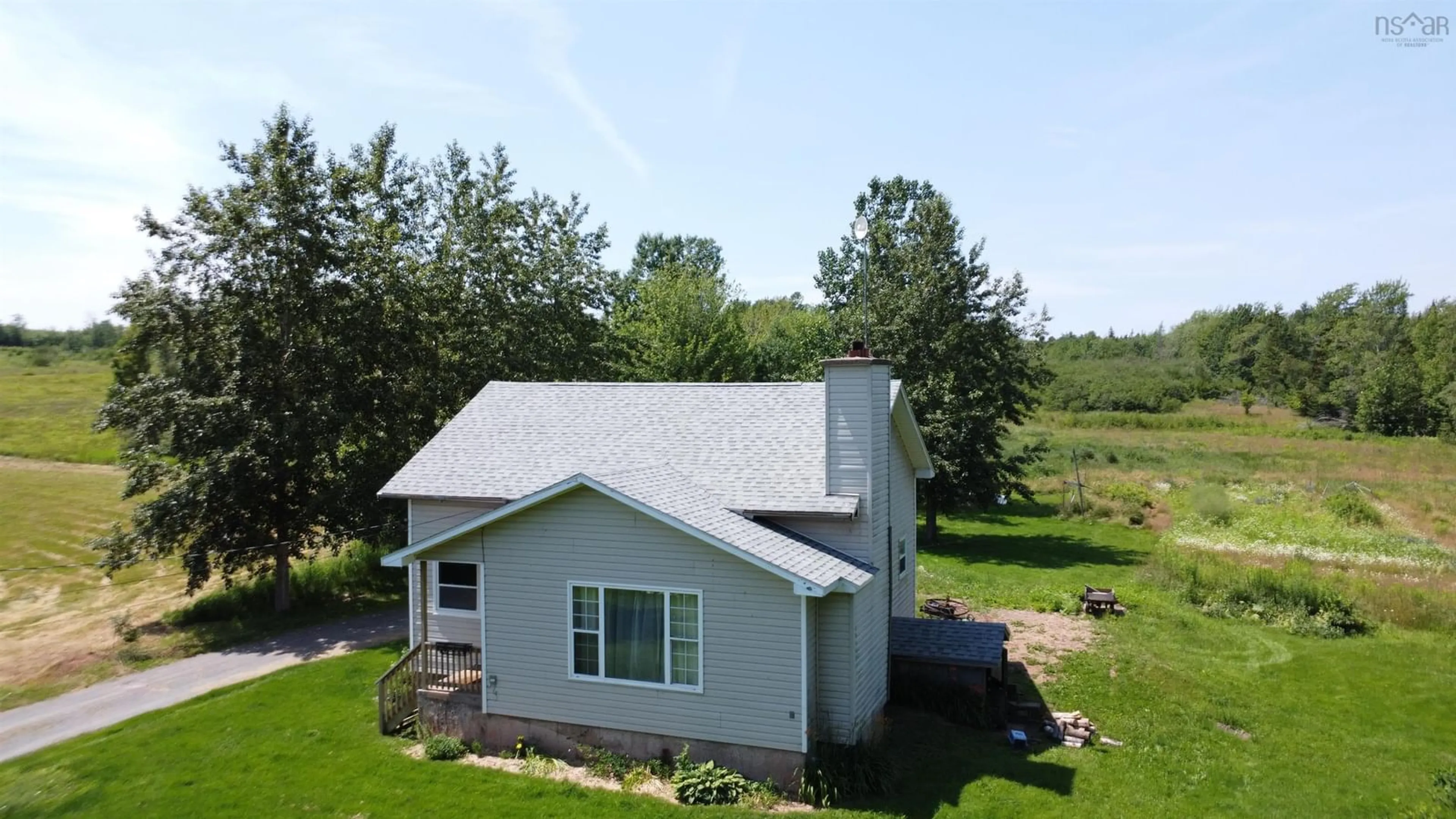 A pic from outside/outdoor area/front of a property/back of a property/a pic from drone, water/lake/river/ocean view for 1591 West Branch Road, Welsford Nova Scotia B0K 1N0