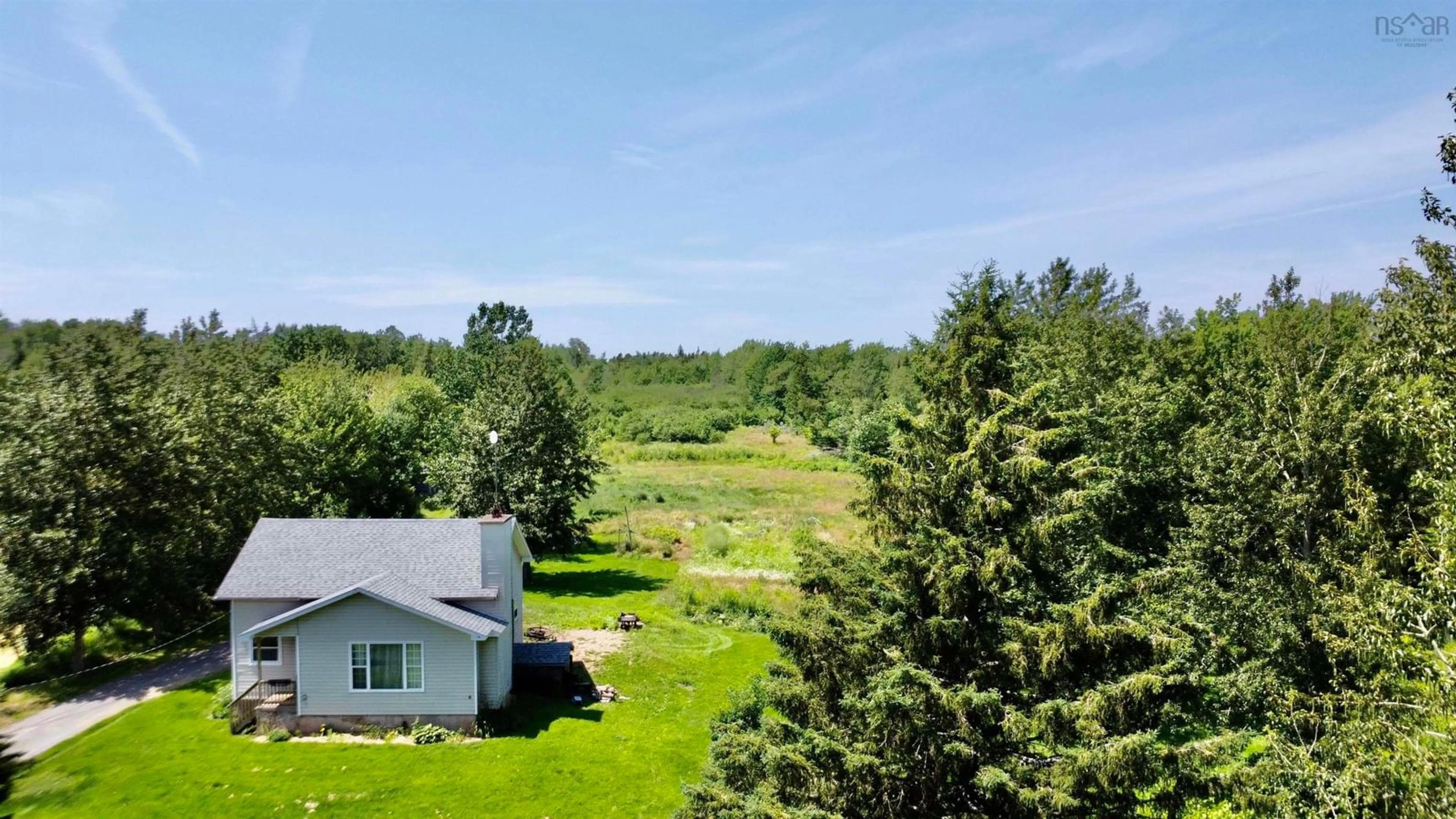 A pic from outside/outdoor area/front of a property/back of a property/a pic from drone, unknown for 1591 West Branch Road, Welsford Nova Scotia B0K 1N0