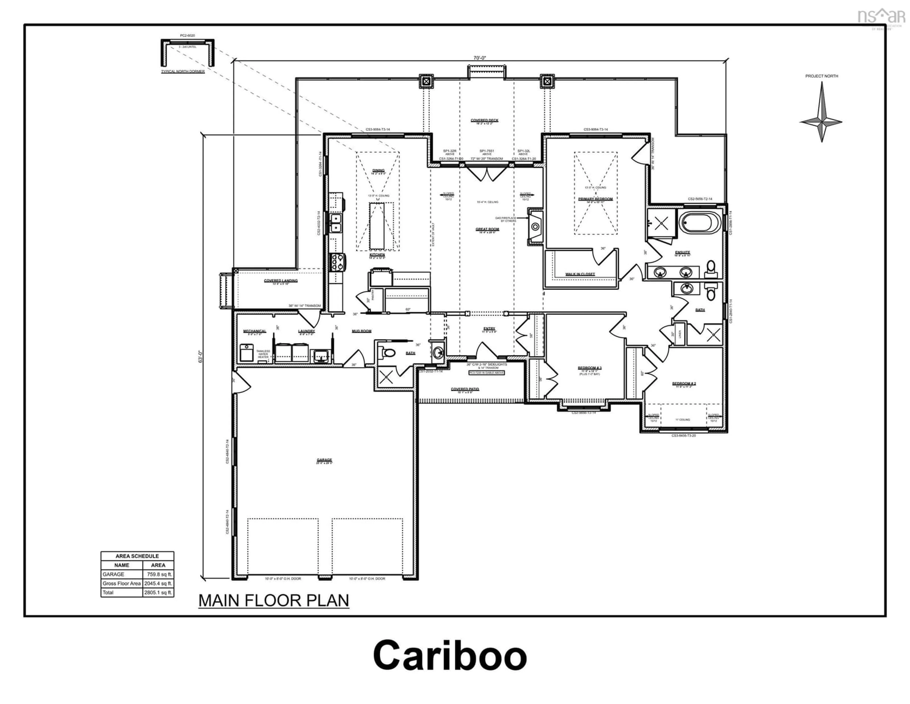 Floor plan for Lot #142 Beach Cove Road, Fox Harbour Nova Scotia B0K 1Y0