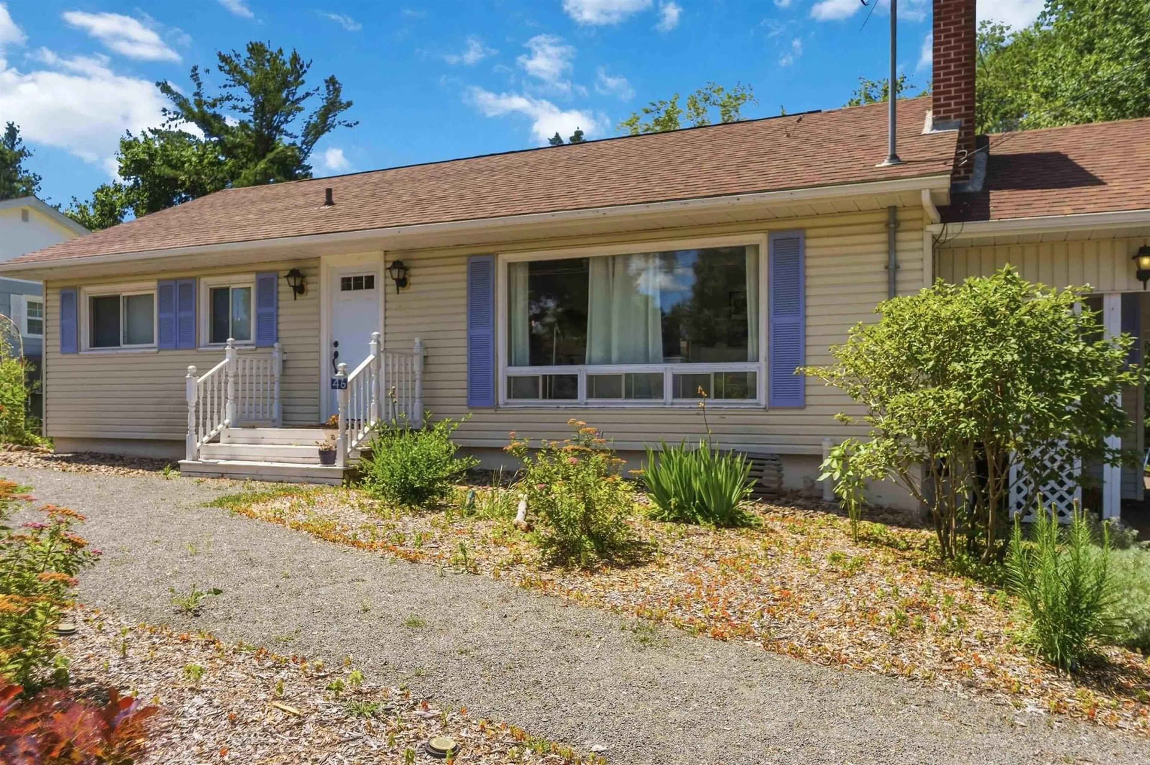 Home with vinyl exterior material, street for 46 Campbell Avenue, Windsor Nova Scotia B0N 2T0