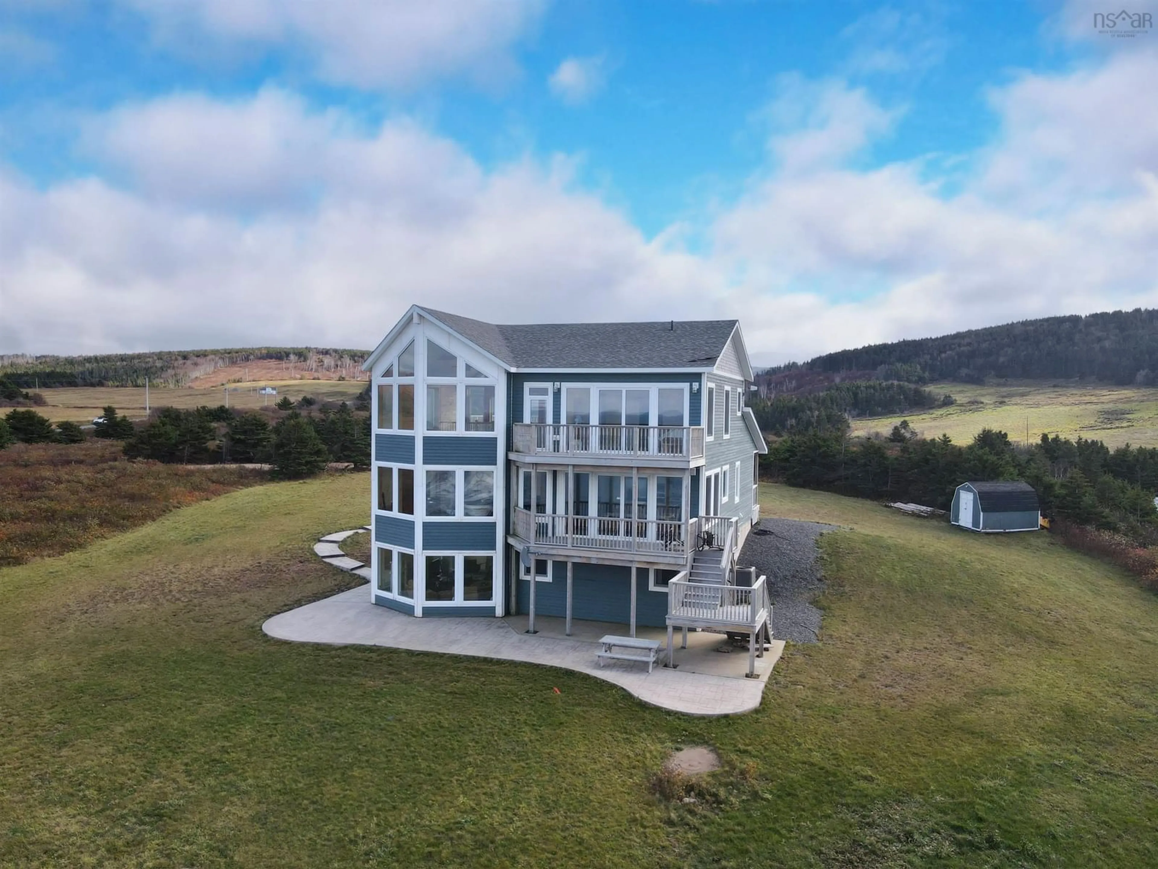A pic from outside/outdoor area/front of a property/back of a property/a pic from drone, unknown for 1053 Broad Cove Marsh Rd, Broad Cove Marsh Nova Scotia B0E 1N0