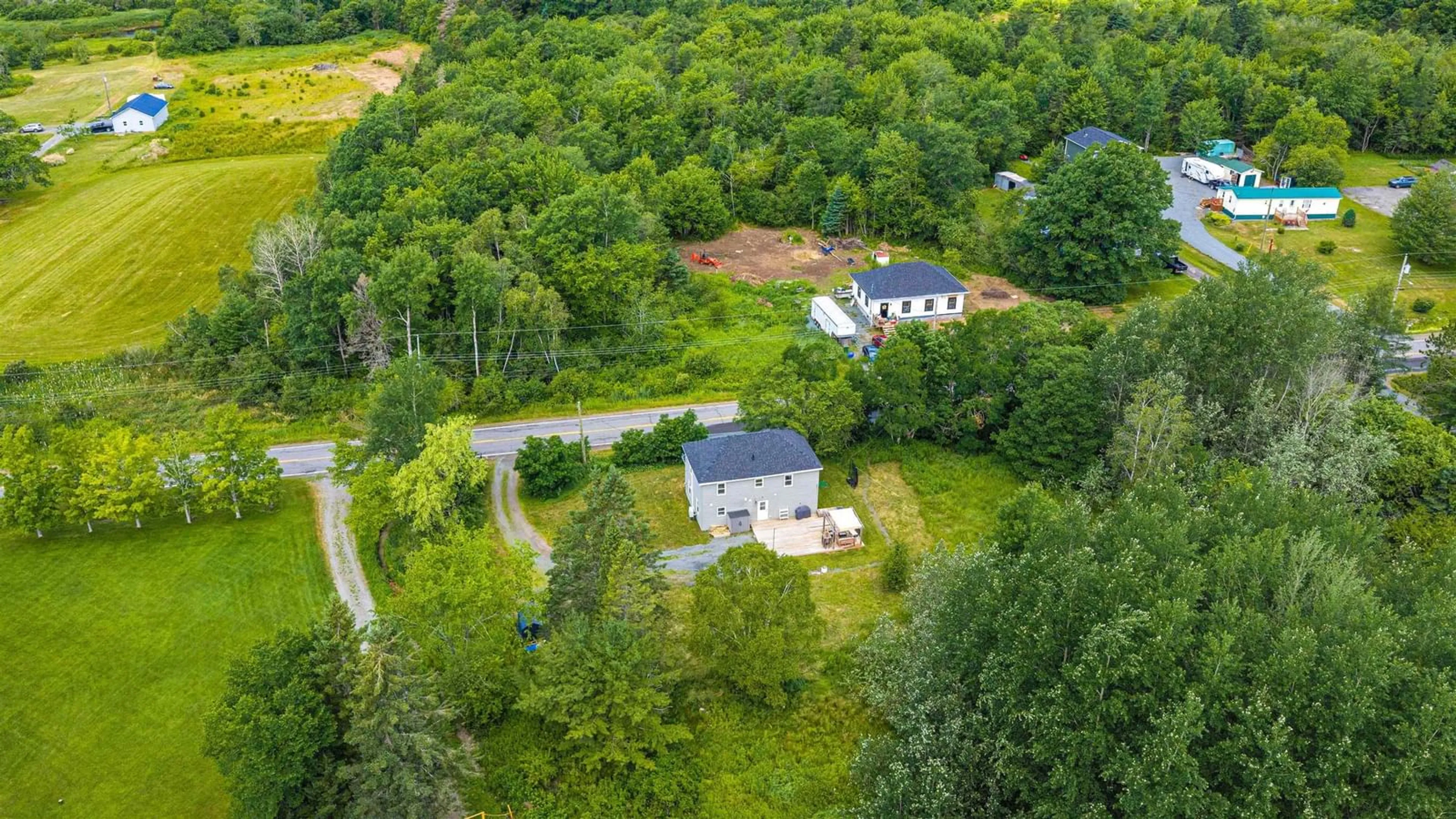 A pic from outside/outdoor area/front of a property/back of a property/a pic from drone, unknown for 4320 Highway 357, Meaghers Grant Nova Scotia B0N 1V0