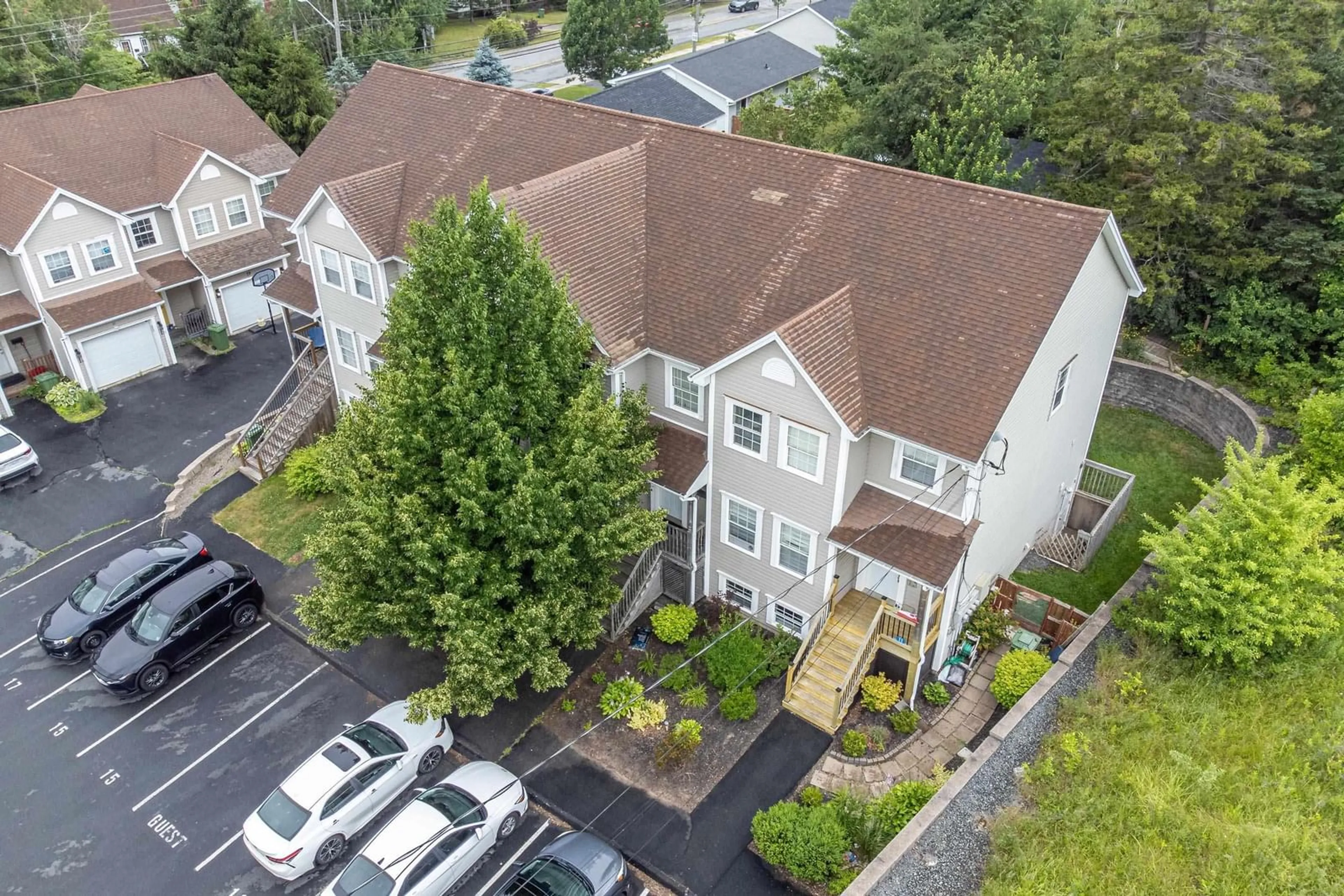 A pic from outside/outdoor area/front of a property/back of a property/a pic from drone, city buildings view from balcony for 13 Cornerstone Terr, Lower Sackville Nova Scotia B4C 0A1