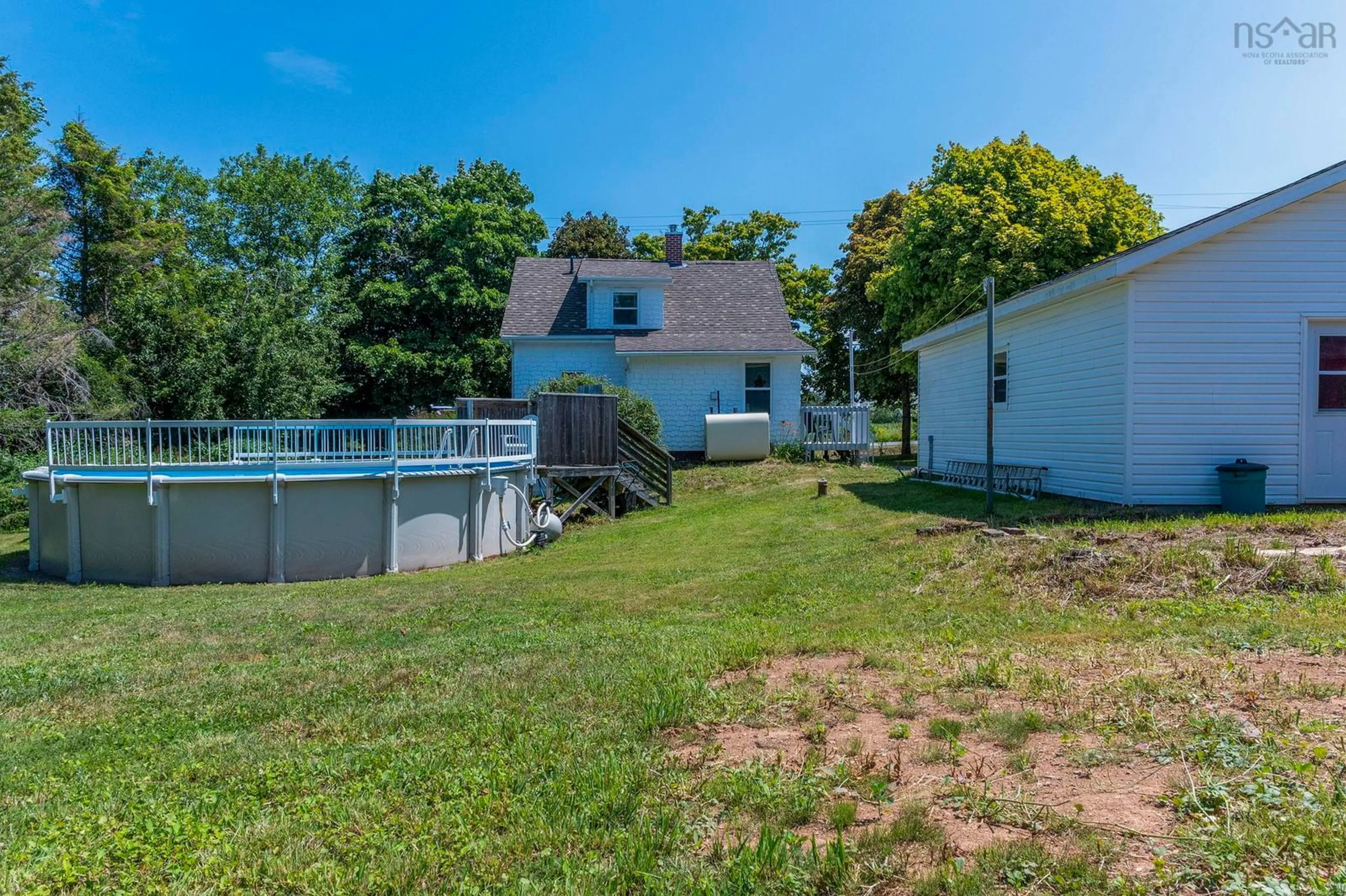 A pic from outside/outdoor area/front of a property/back of a property/a pic from drone, water/lake/river/ocean view for 1215 Ridge Rd, Wolfville Nova Scotia B4P 2R1