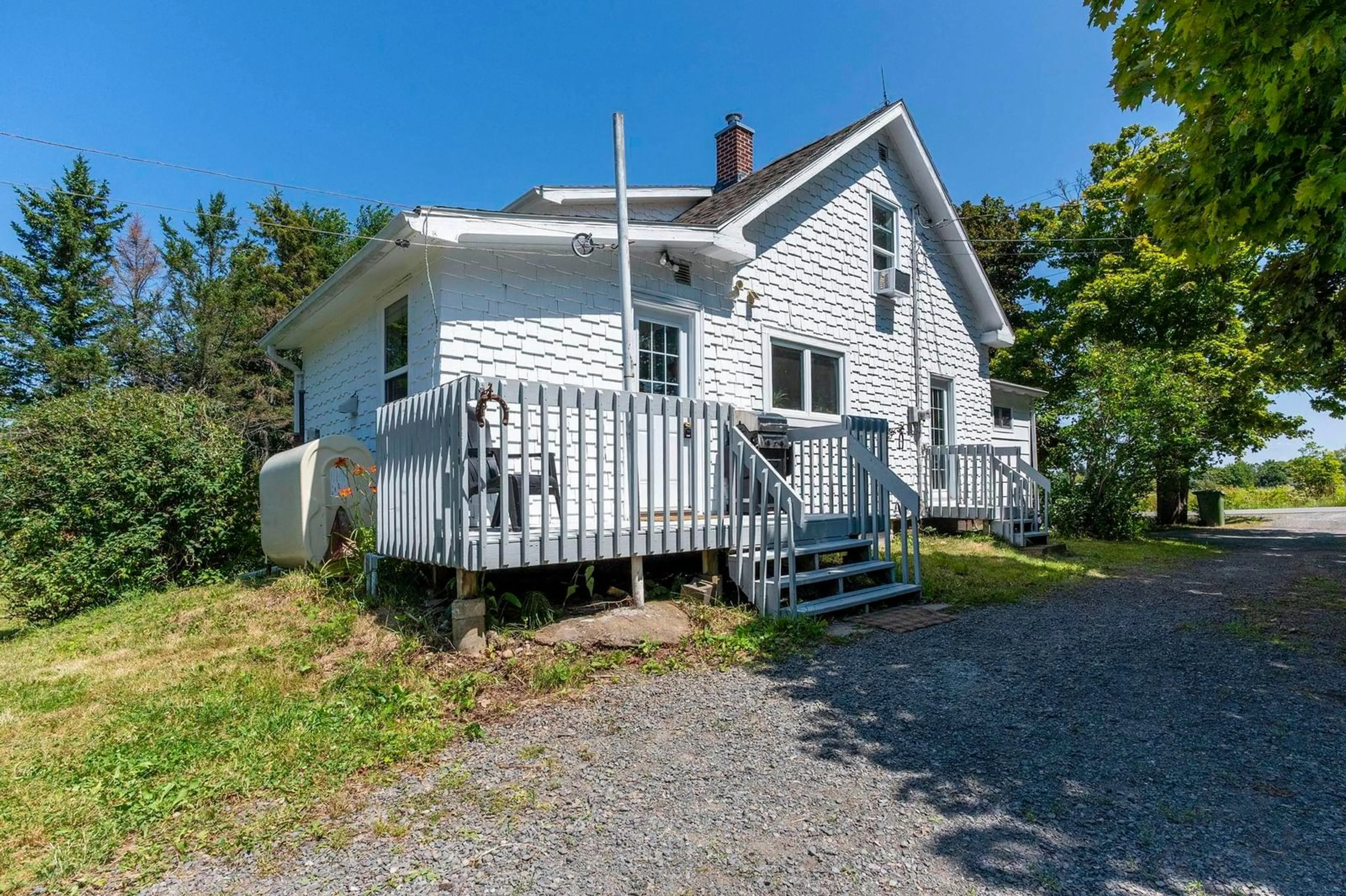 A pic from outside/outdoor area/front of a property/back of a property/a pic from drone, street for 1215 Ridge Rd, Wolfville Ridge Nova Scotia B4P 2R1