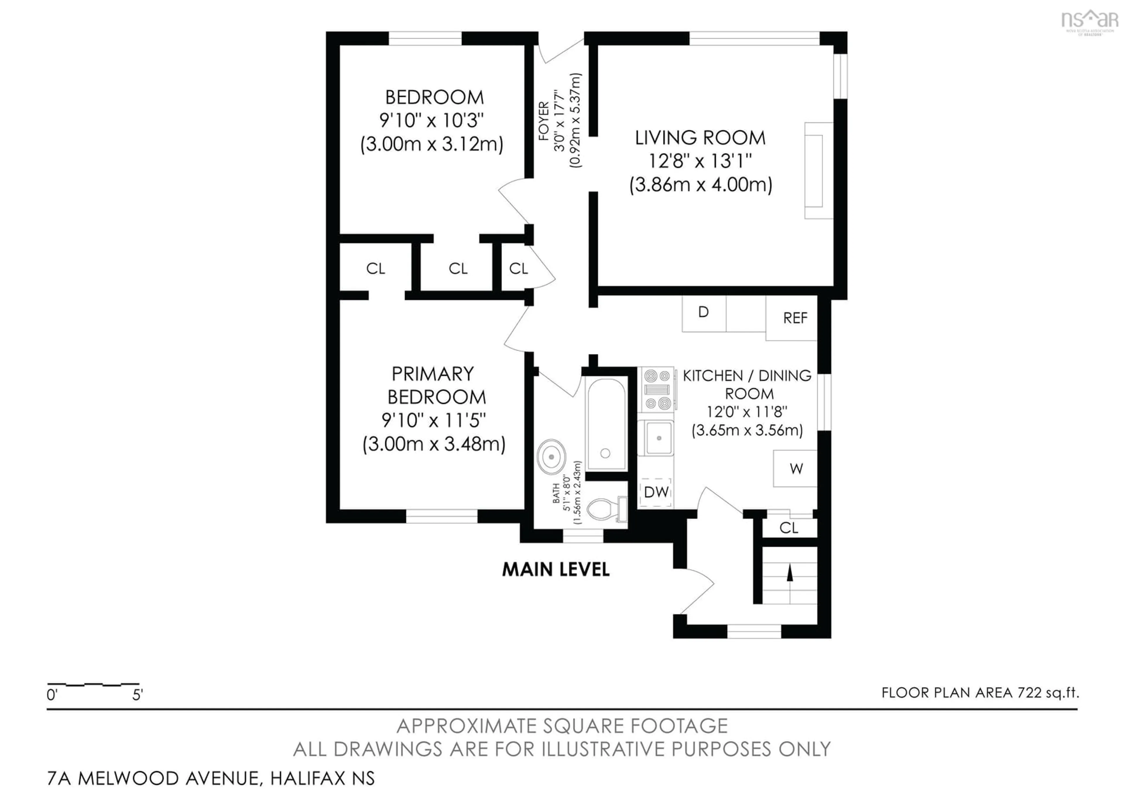 Floor plan for 7 & 7A Melwood Ave, Armdale Nova Scotia B3N 1E4