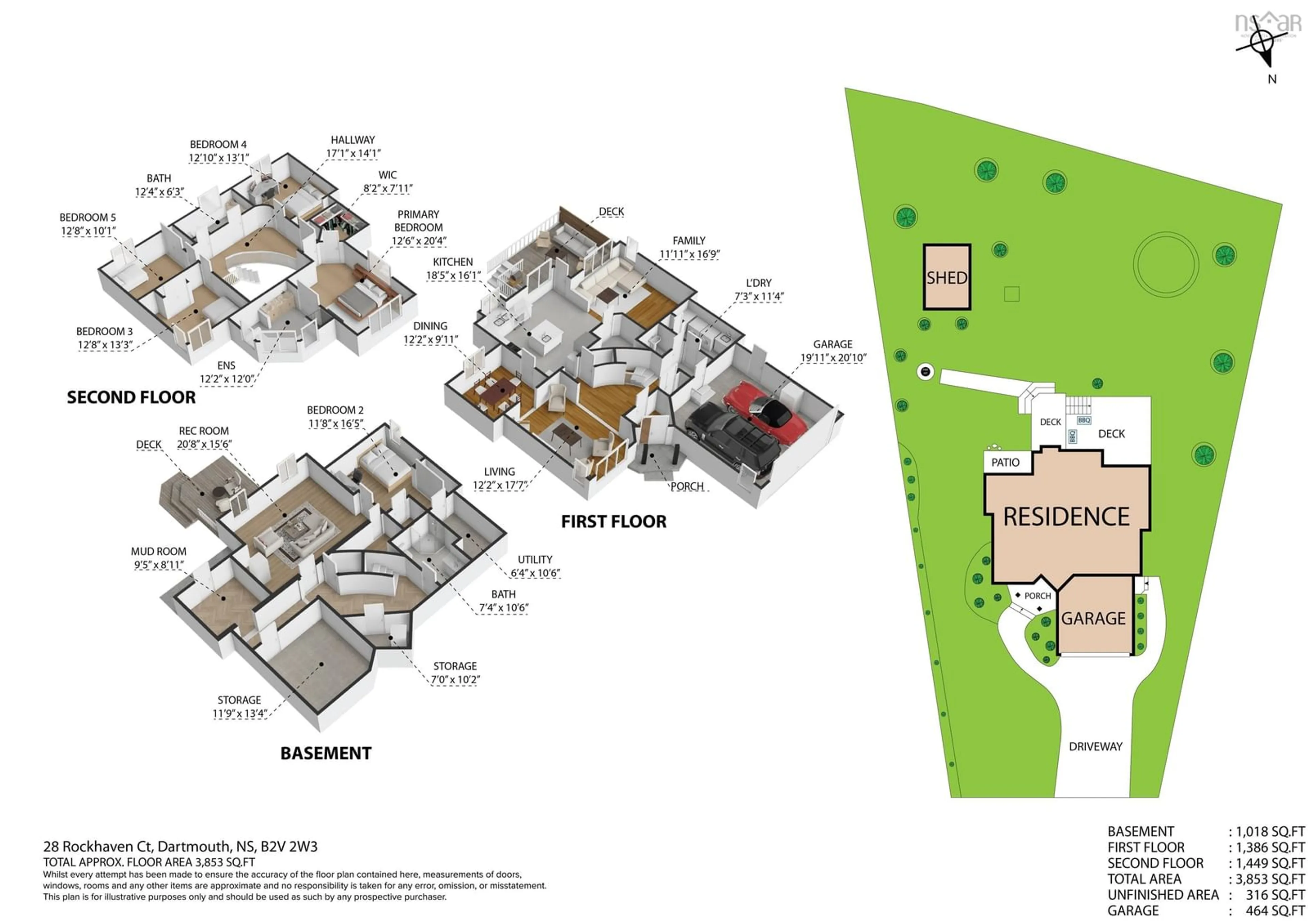 Floor plan for 28 Rockhaven Crt, Cole Harbour Nova Scotia B2V 2W3