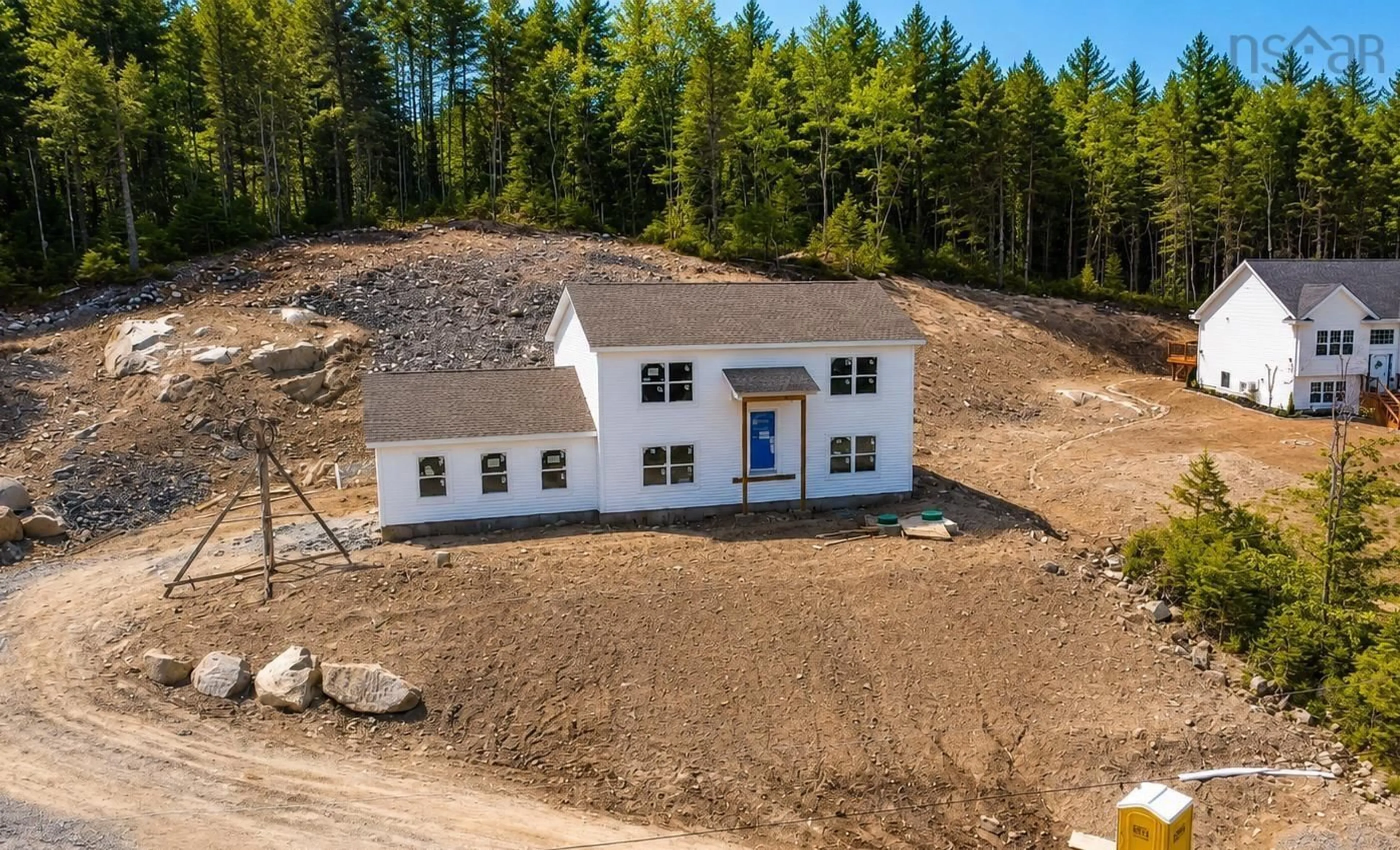 A pic from outside/outdoor area/front of a property/back of a property/a pic from drone, building for 120 Deeridge Rd, Black Point Nova Scotia B0J 1B0