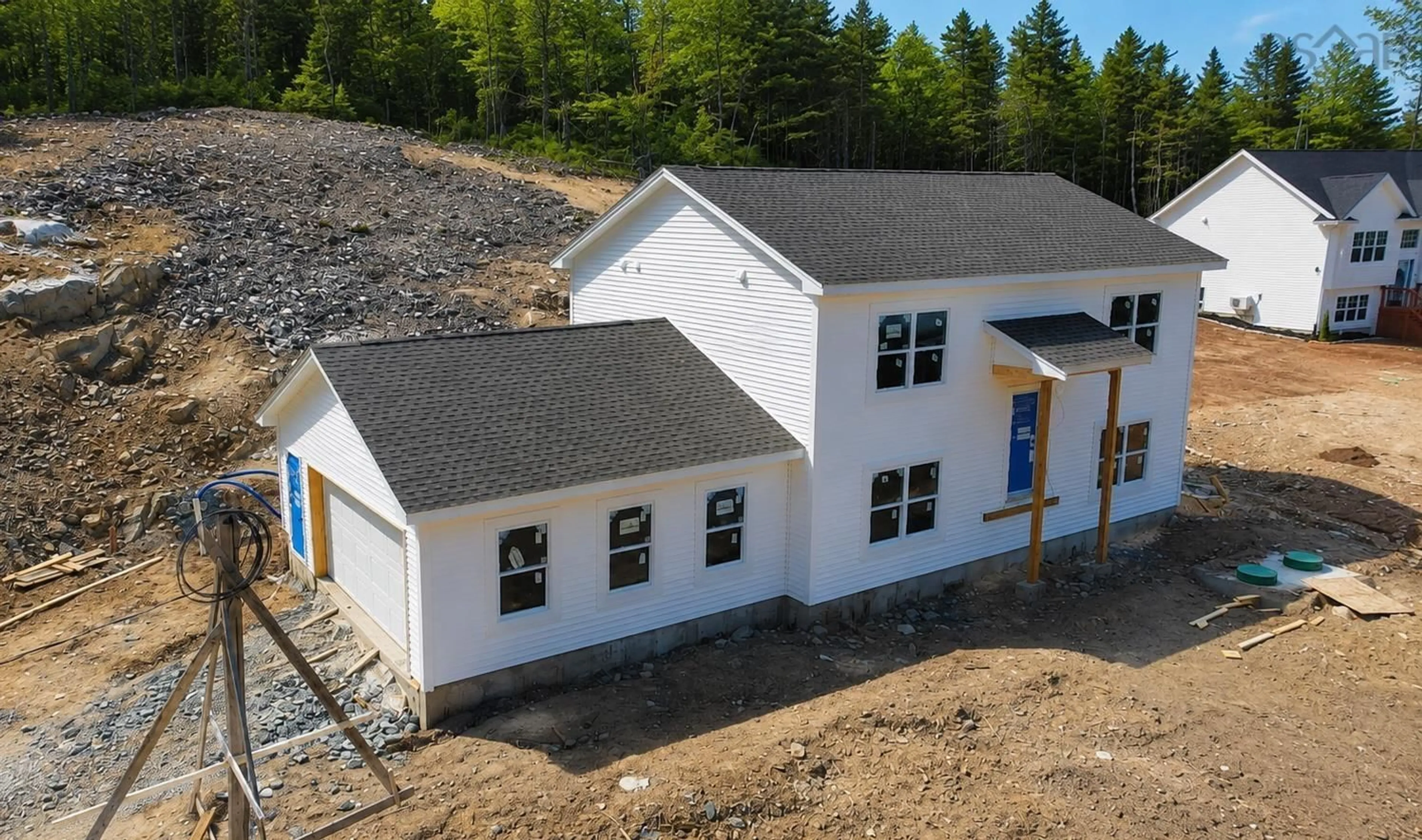A pic from outside/outdoor area/front of a property/back of a property/a pic from drone, building for 120 Deeridge Rd, Black Point Nova Scotia B0J 1B0