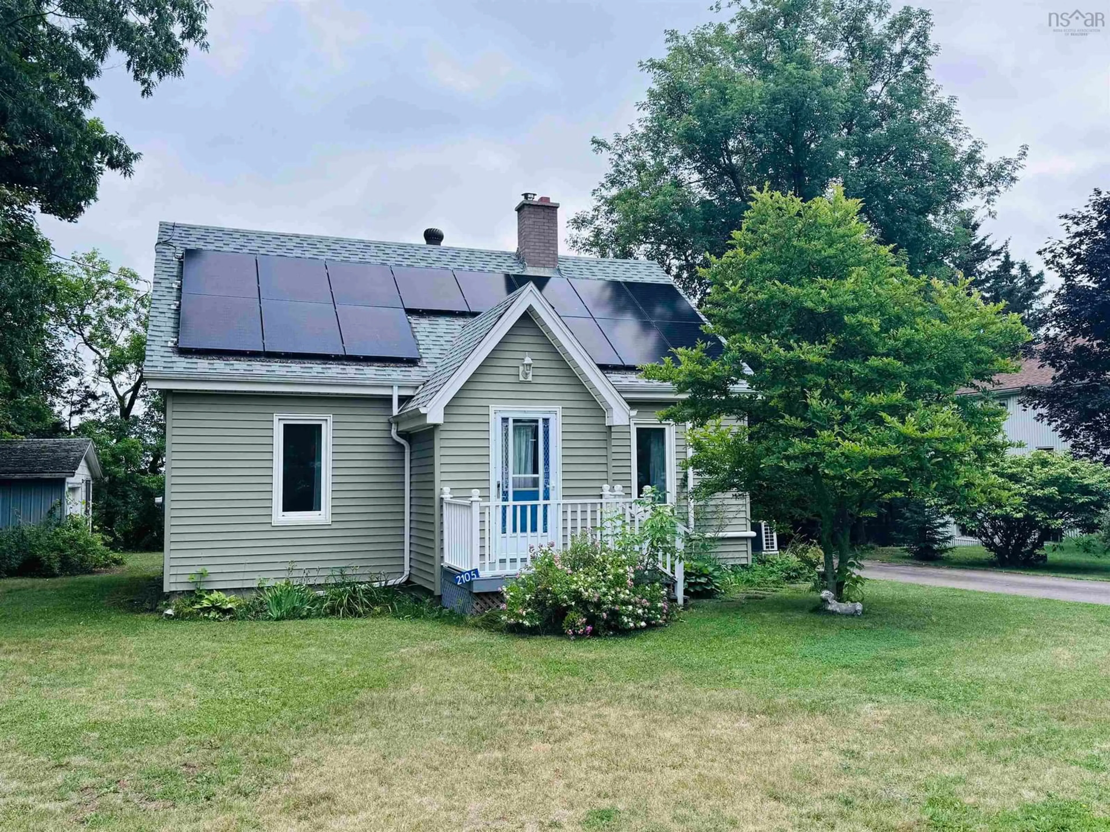 A pic from outside/outdoor area/front of a property/back of a property/a pic from drone, street for 2105 Highway 2, Milford Nova Scotia B0N 1Y0