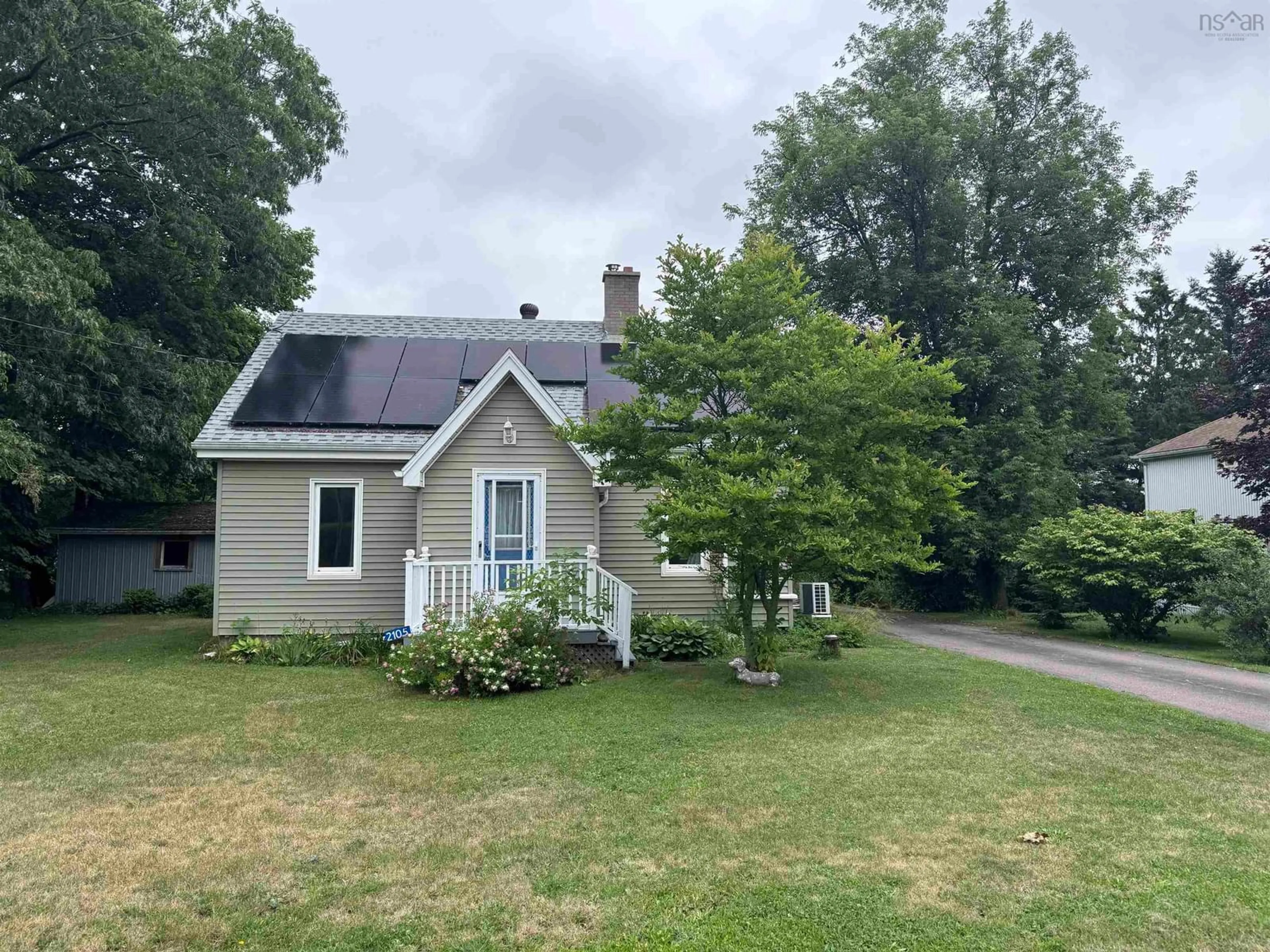 A pic from outside/outdoor area/front of a property/back of a property/a pic from drone, unknown for 2105 Highway 2, Milford Nova Scotia B0N 1Y0