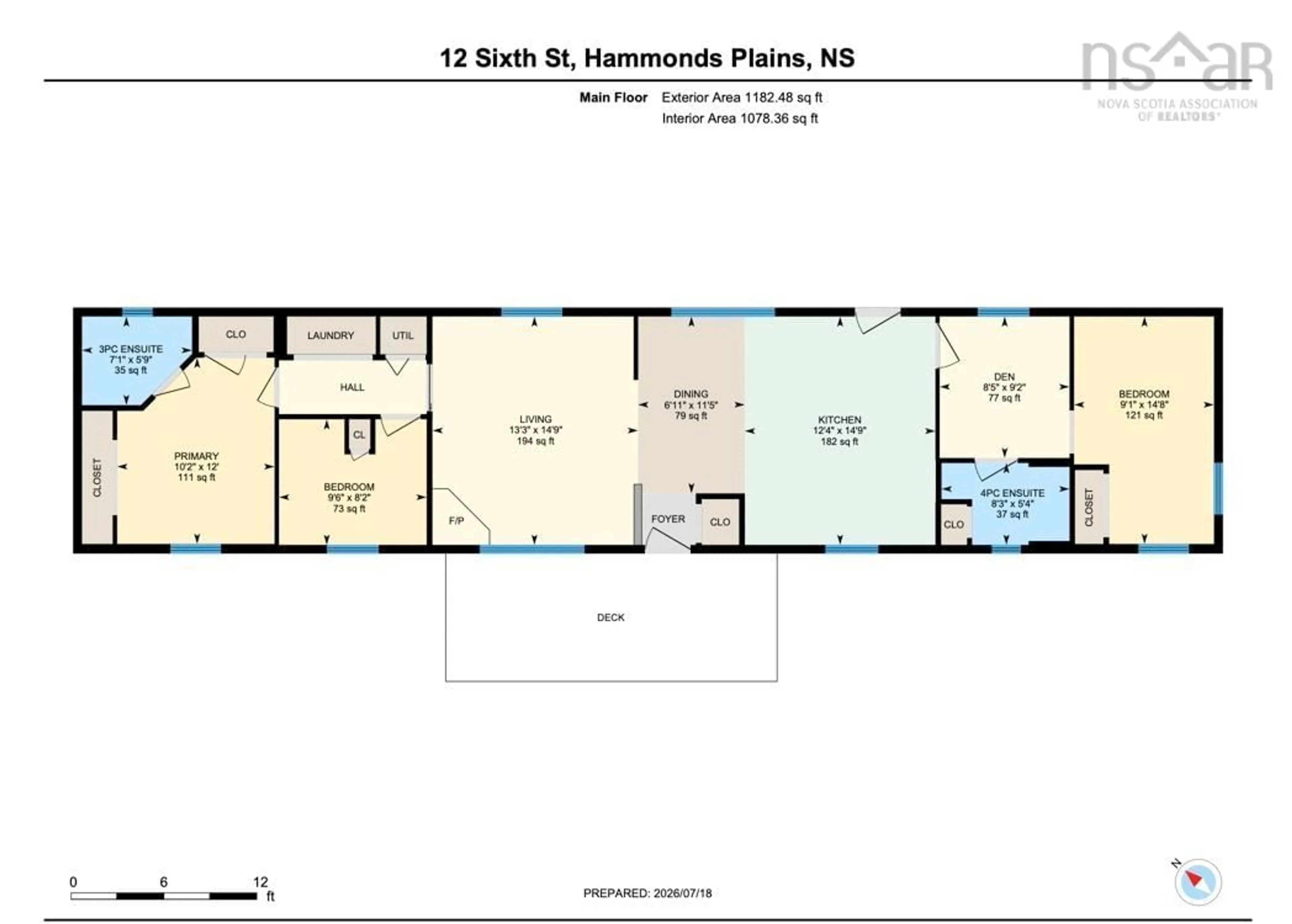 Floor plan for 12 Sixth St, Lucasville Nova Scotia B4B 1R3