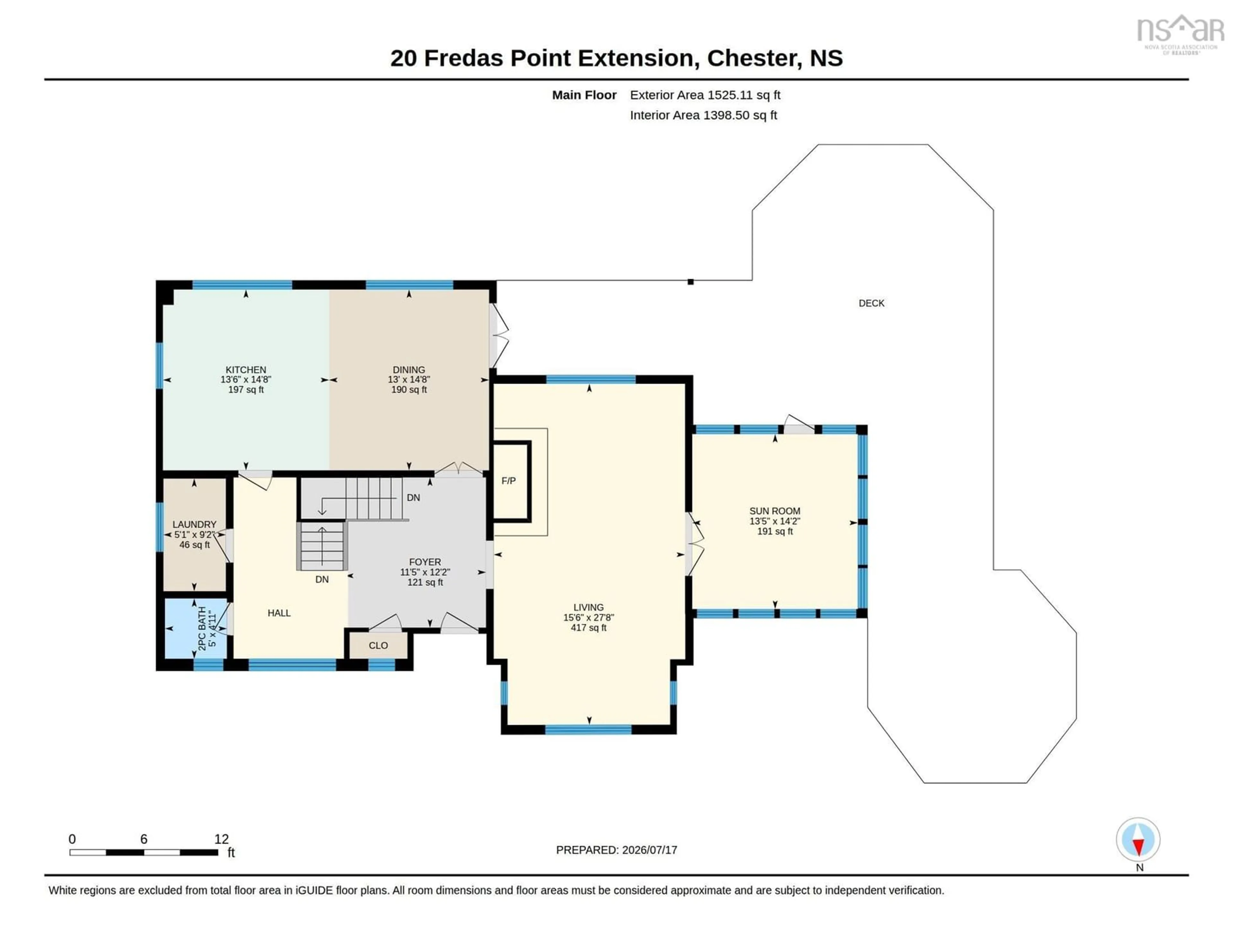 Floor plan for 20 Fredas Point Exten, Chester Nova Scotia B0J 1J0